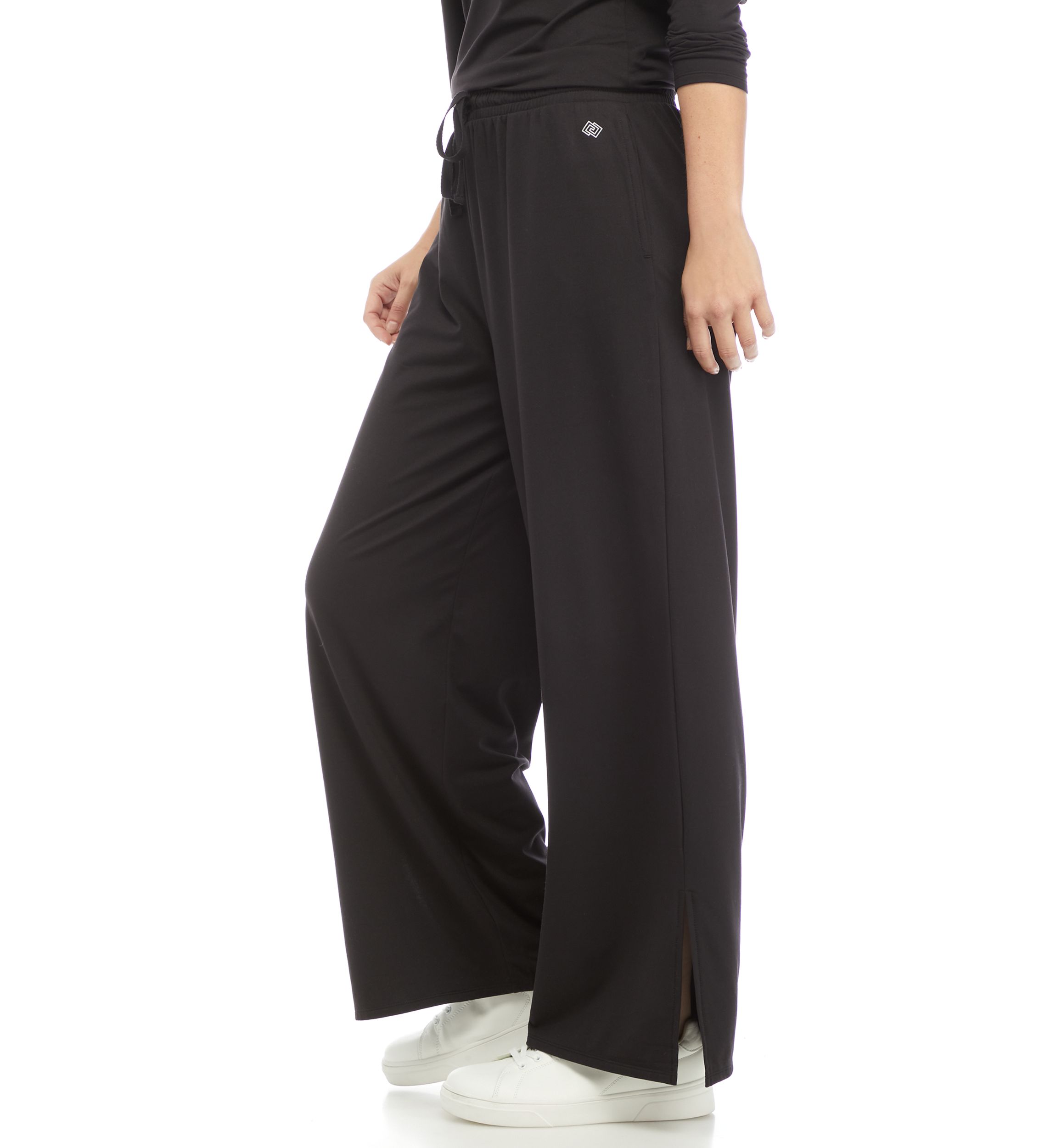 Split Hem Wide Leg Pants 