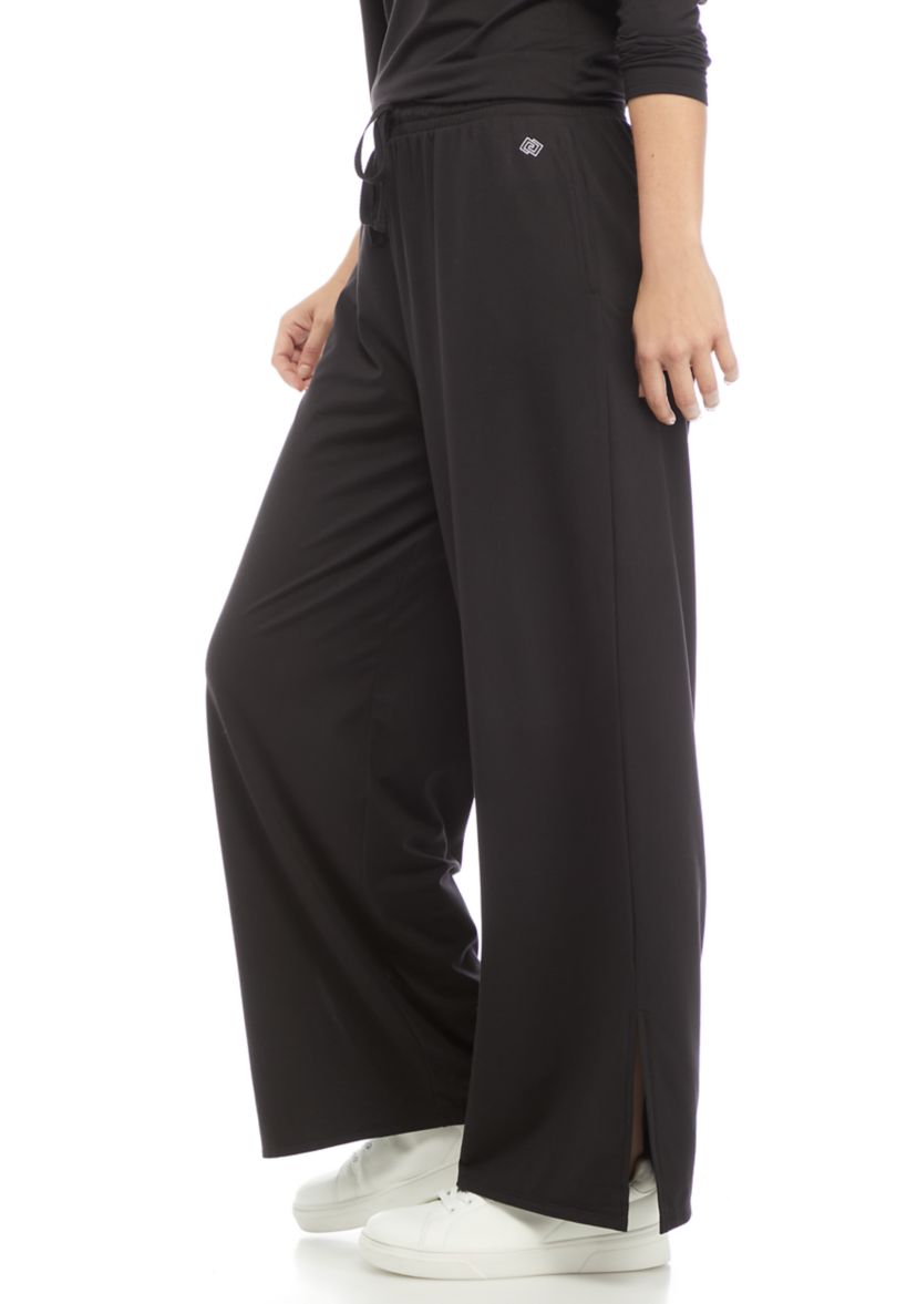 Split Hem Wide Leg Pants 