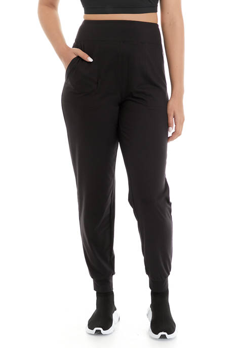 ZELOS All Soft Solid Wide Band Joggers