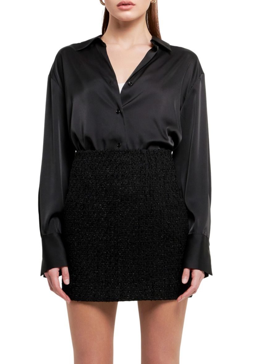 Silky Button up Top