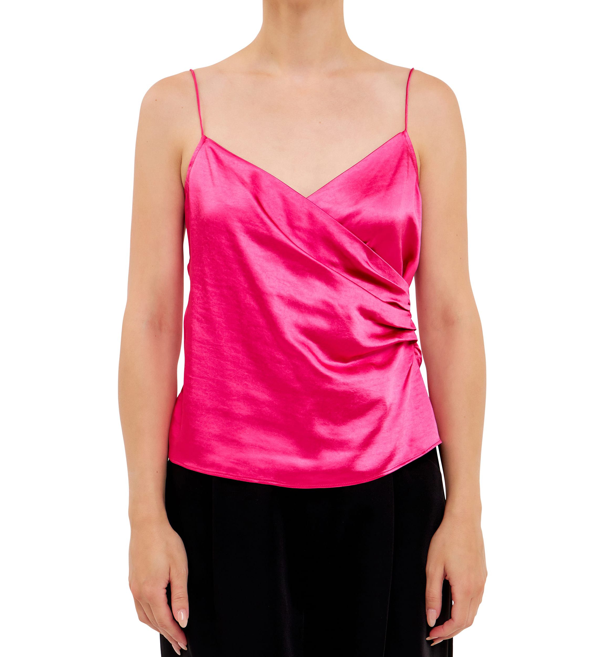 Wrap Over Satin Camisole