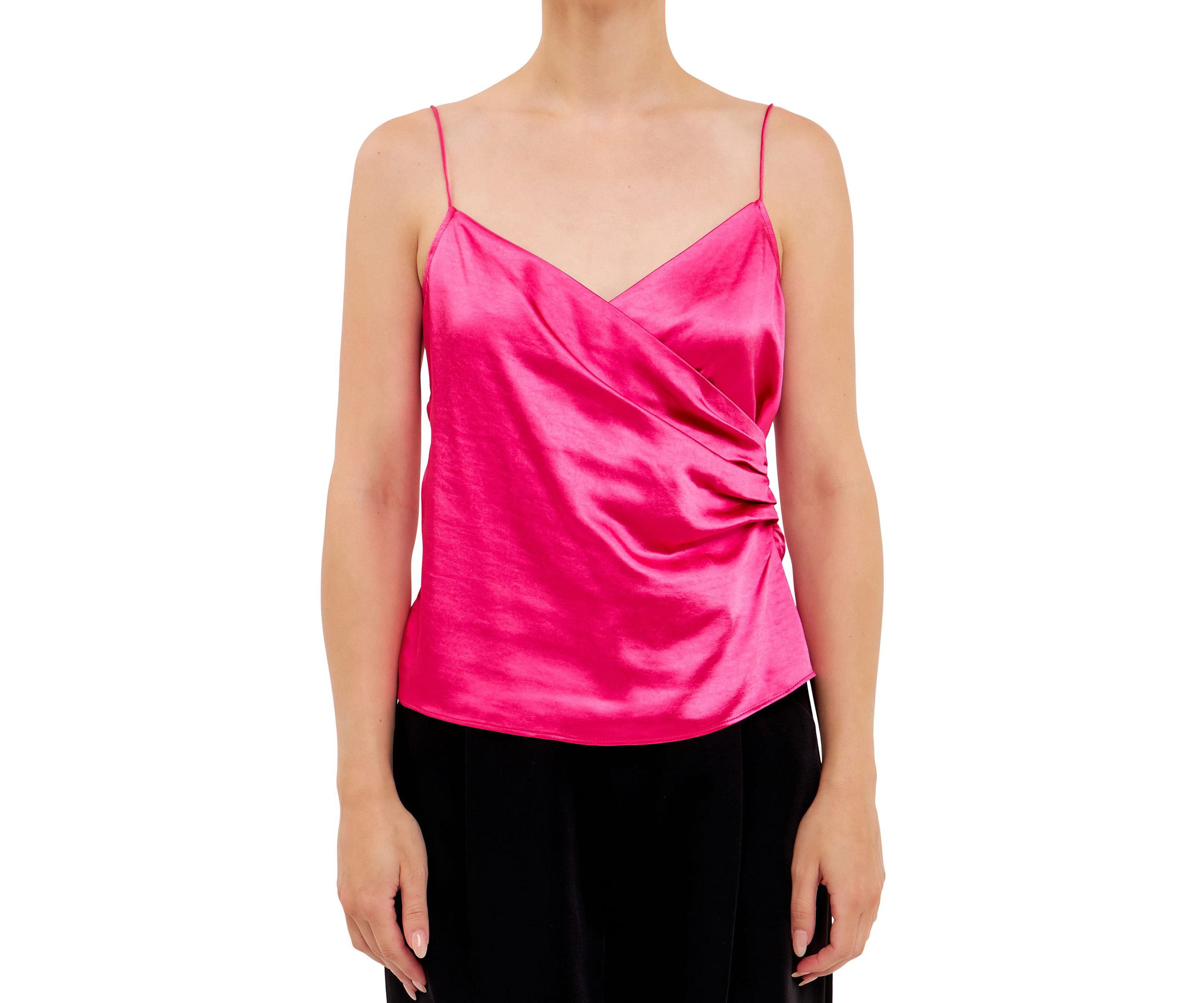 Wrap Over Satin Camisole