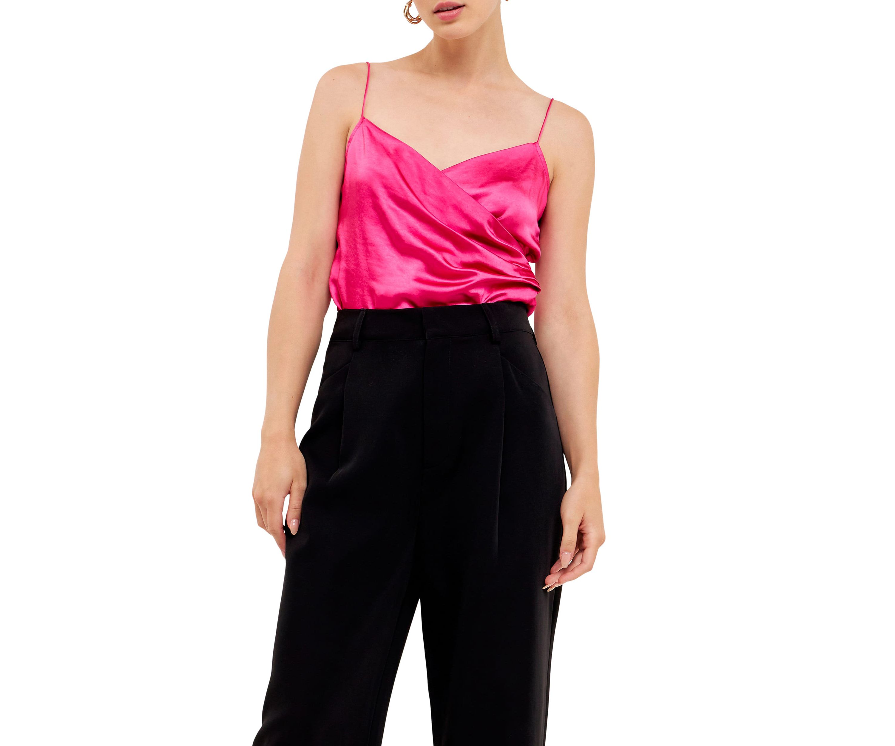 Wrap Over Satin Camisole