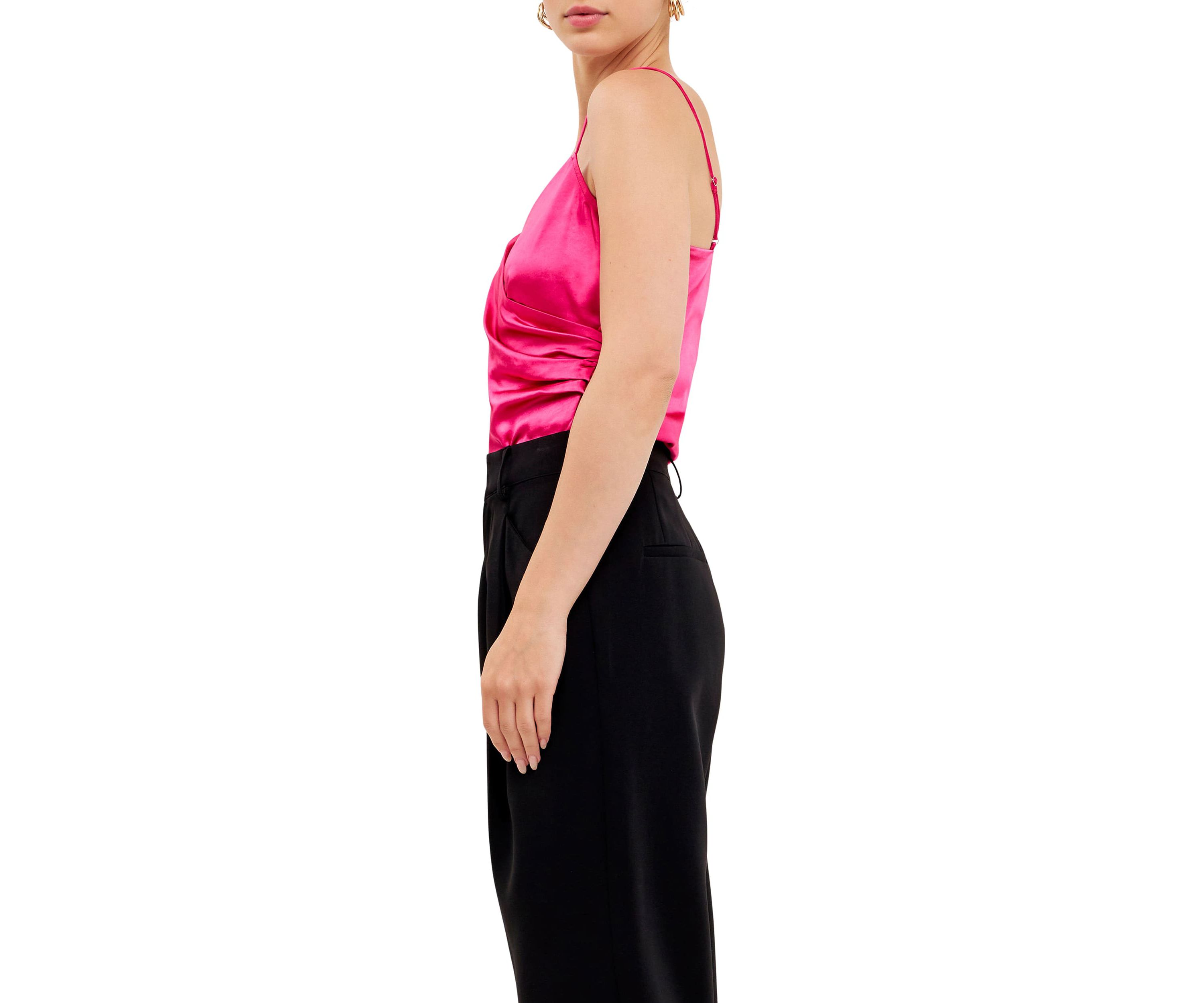 Wrap Over Satin Camisole