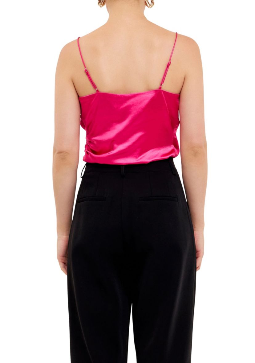 Wrap Over Satin Camisole