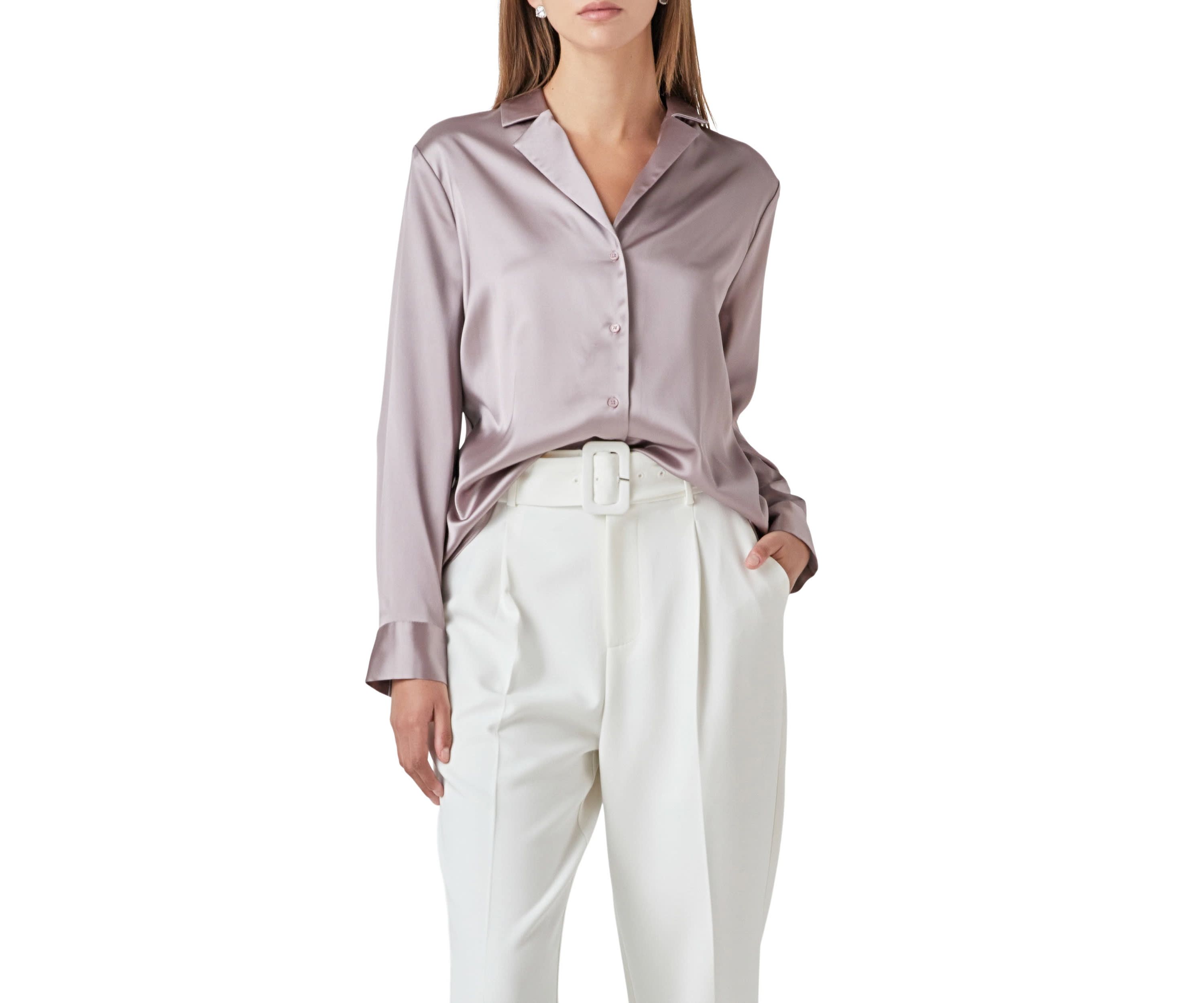 Classic Satin Over Shirt