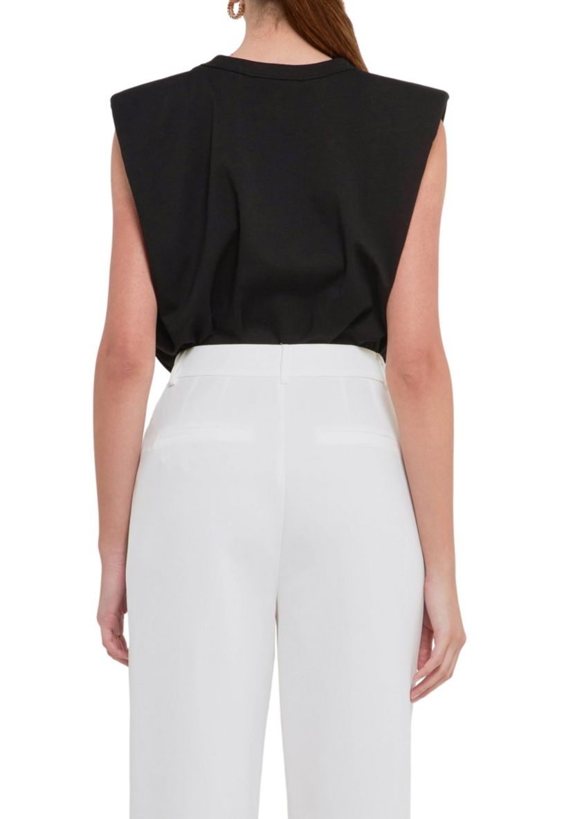 Womens Padded Shoulder T-Shirt