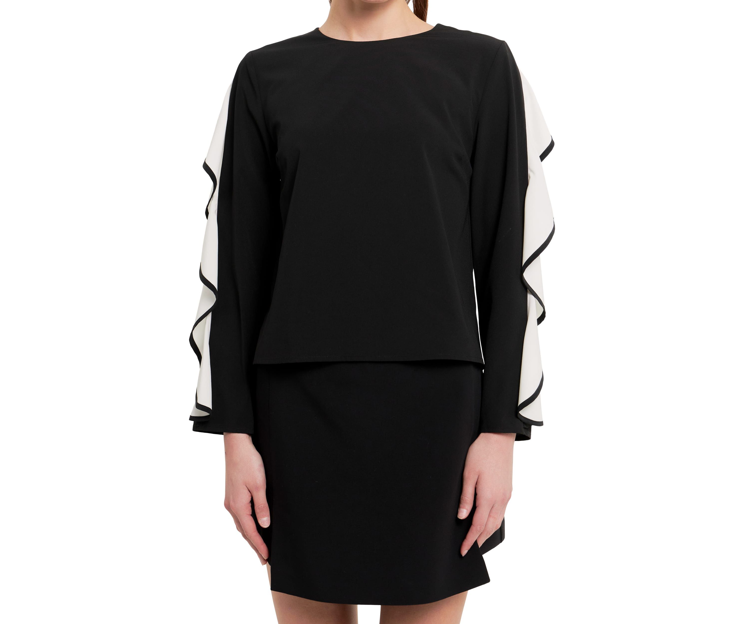 Cascading Ruffle Blouse