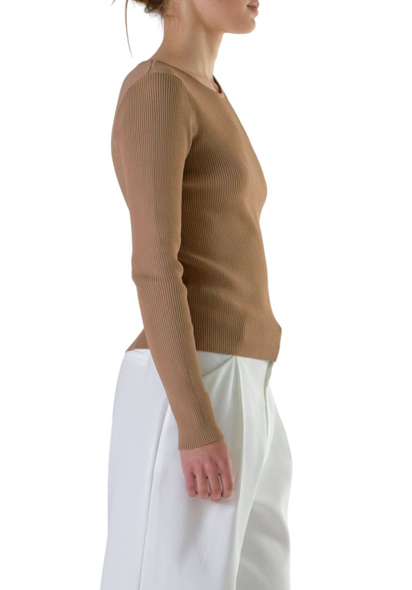 Cut Out One Shoulder Knit Top