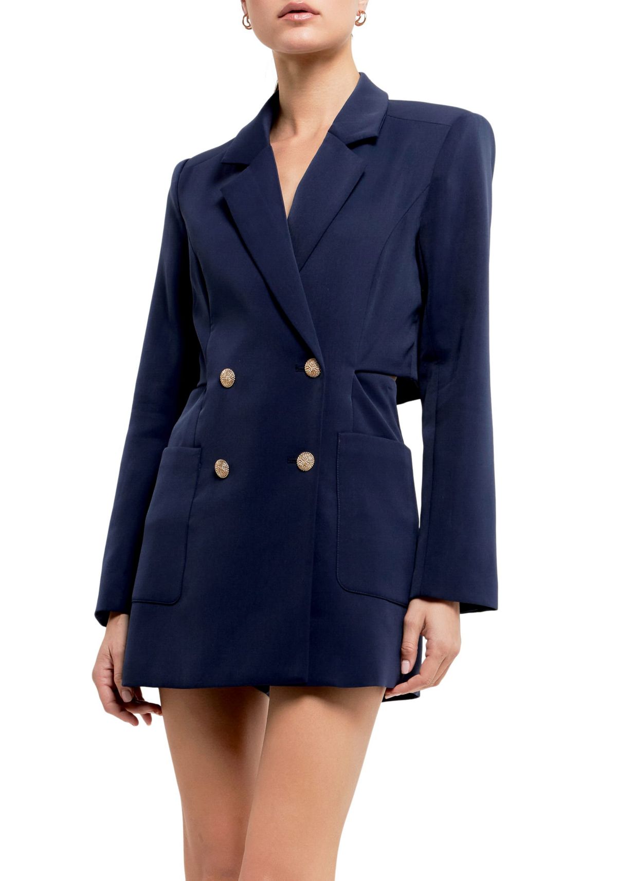 Blazer Open Back Romper