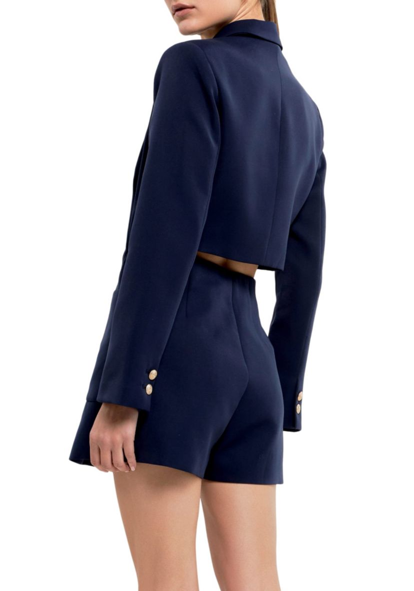 Blazer Open Back Romper