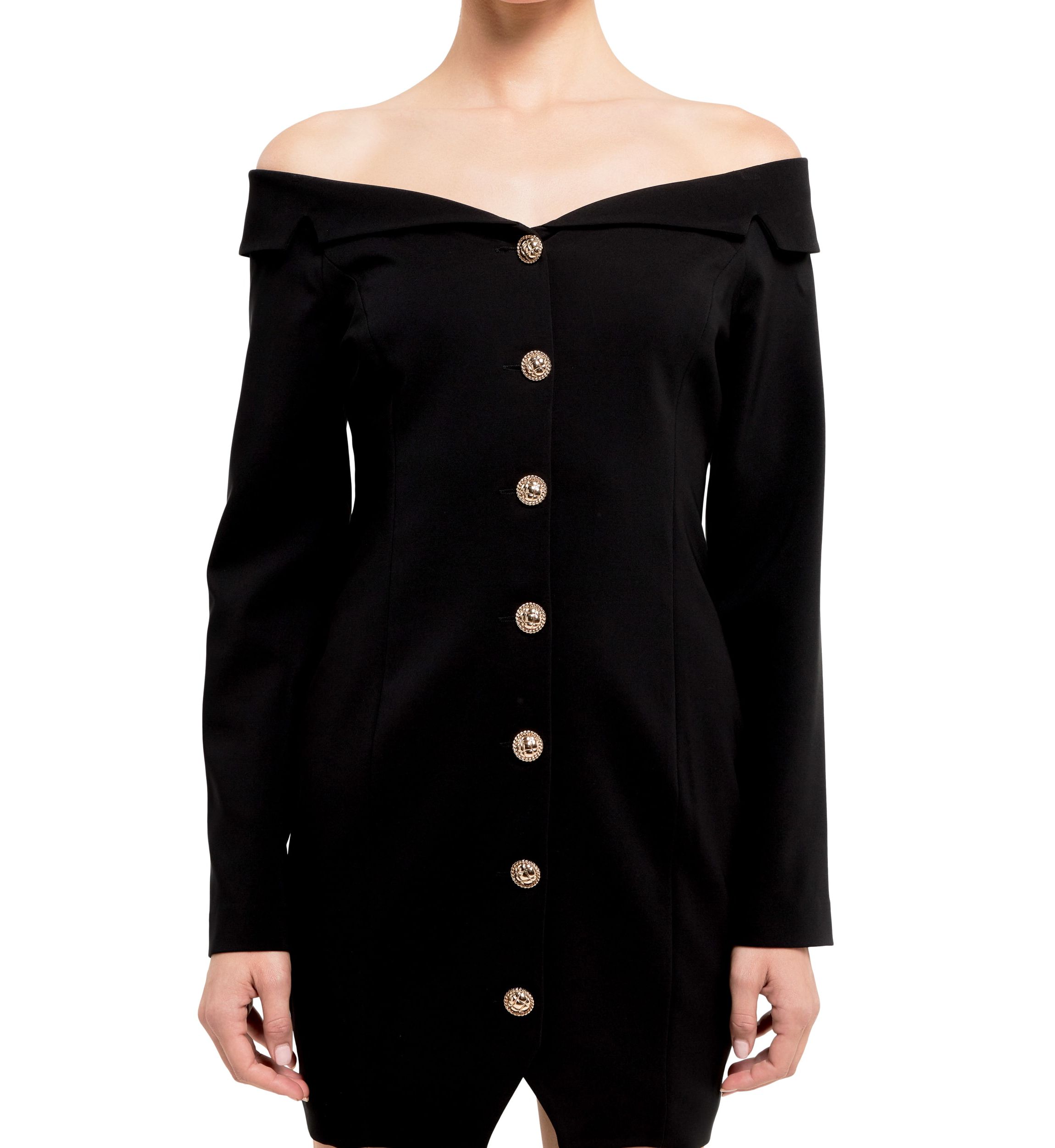 Off the Shoulder Blazer Dress