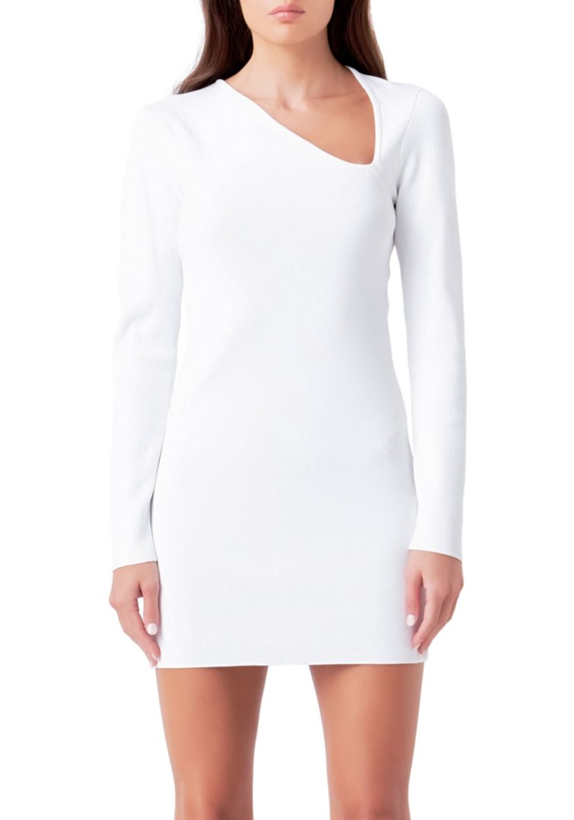 Cut out Long Sleeve Mini Dress