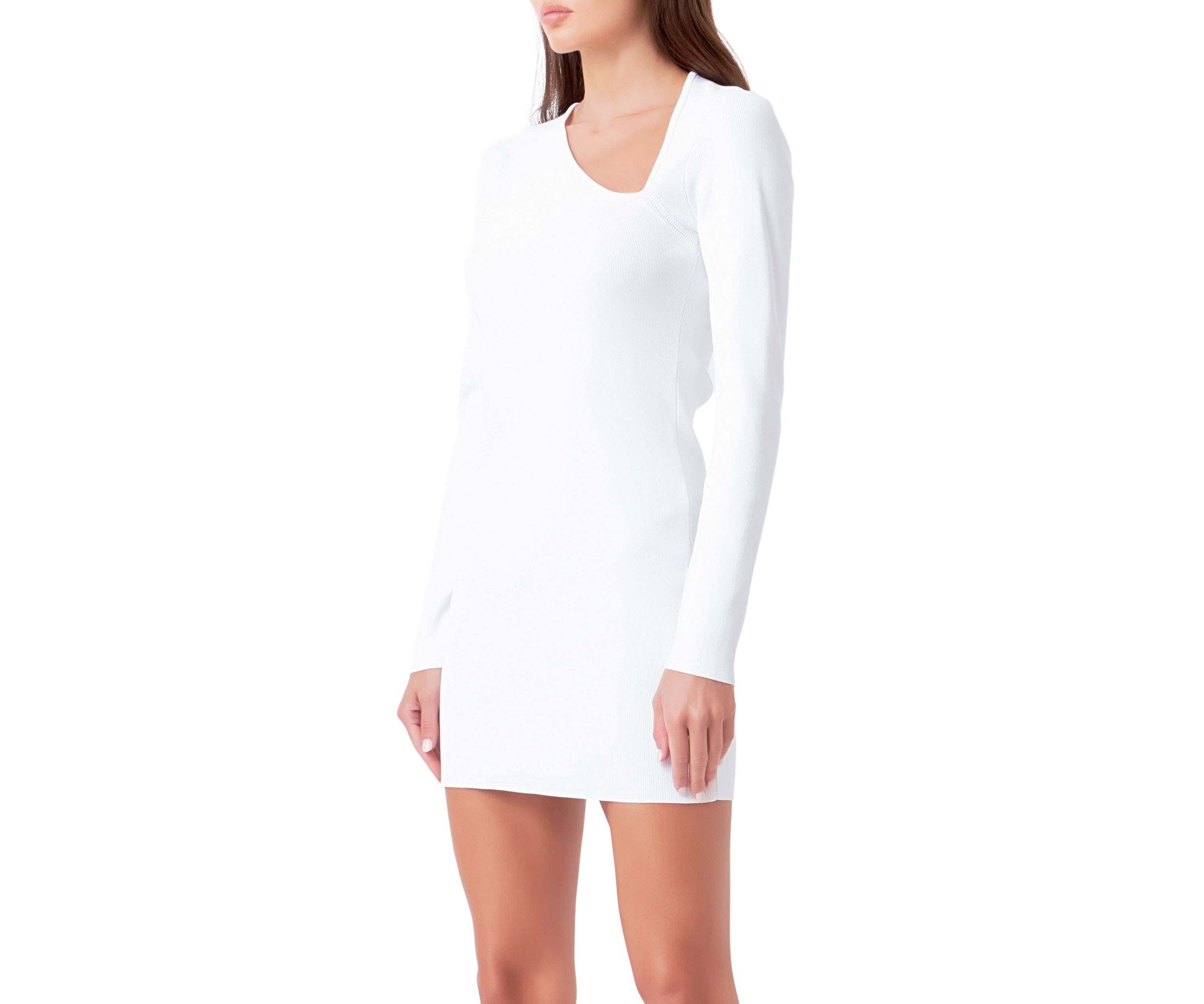 Cut out Long Sleeve Mini Dress