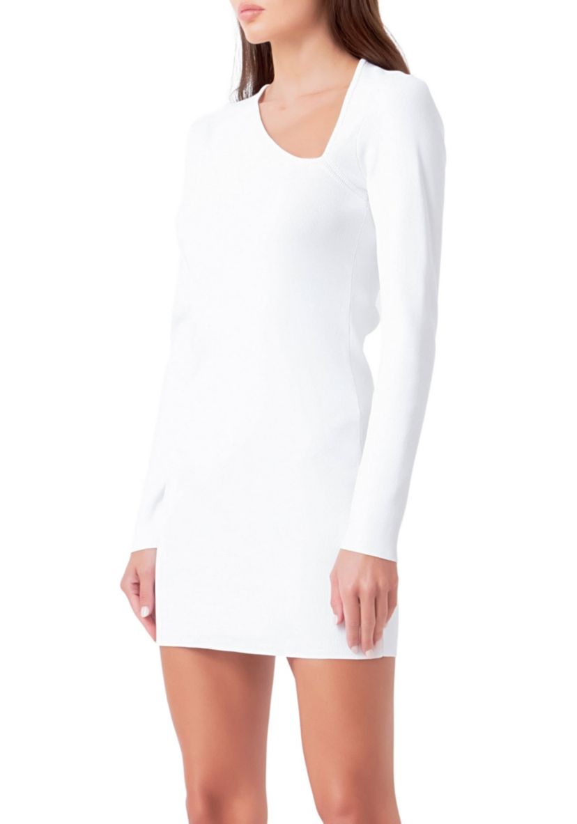 Cut out Long Sleeve Mini Dress