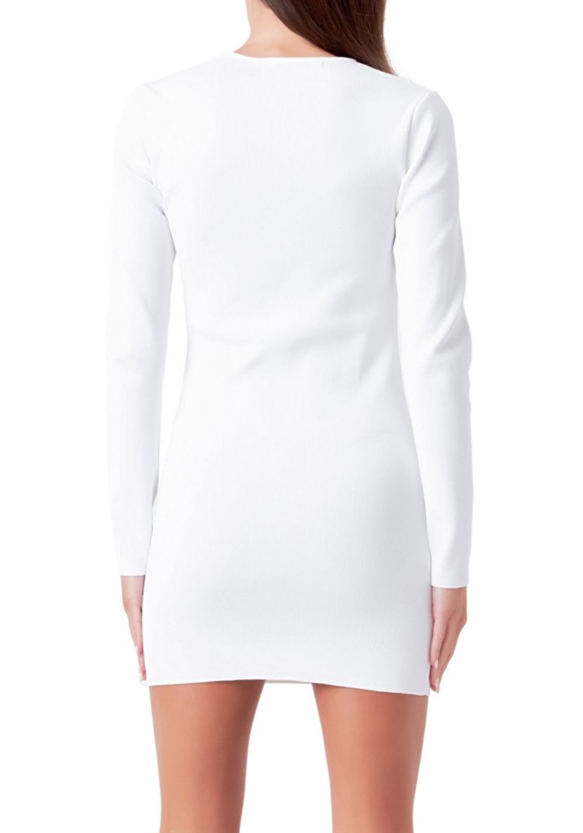 Cut out Long Sleeve Mini Dress