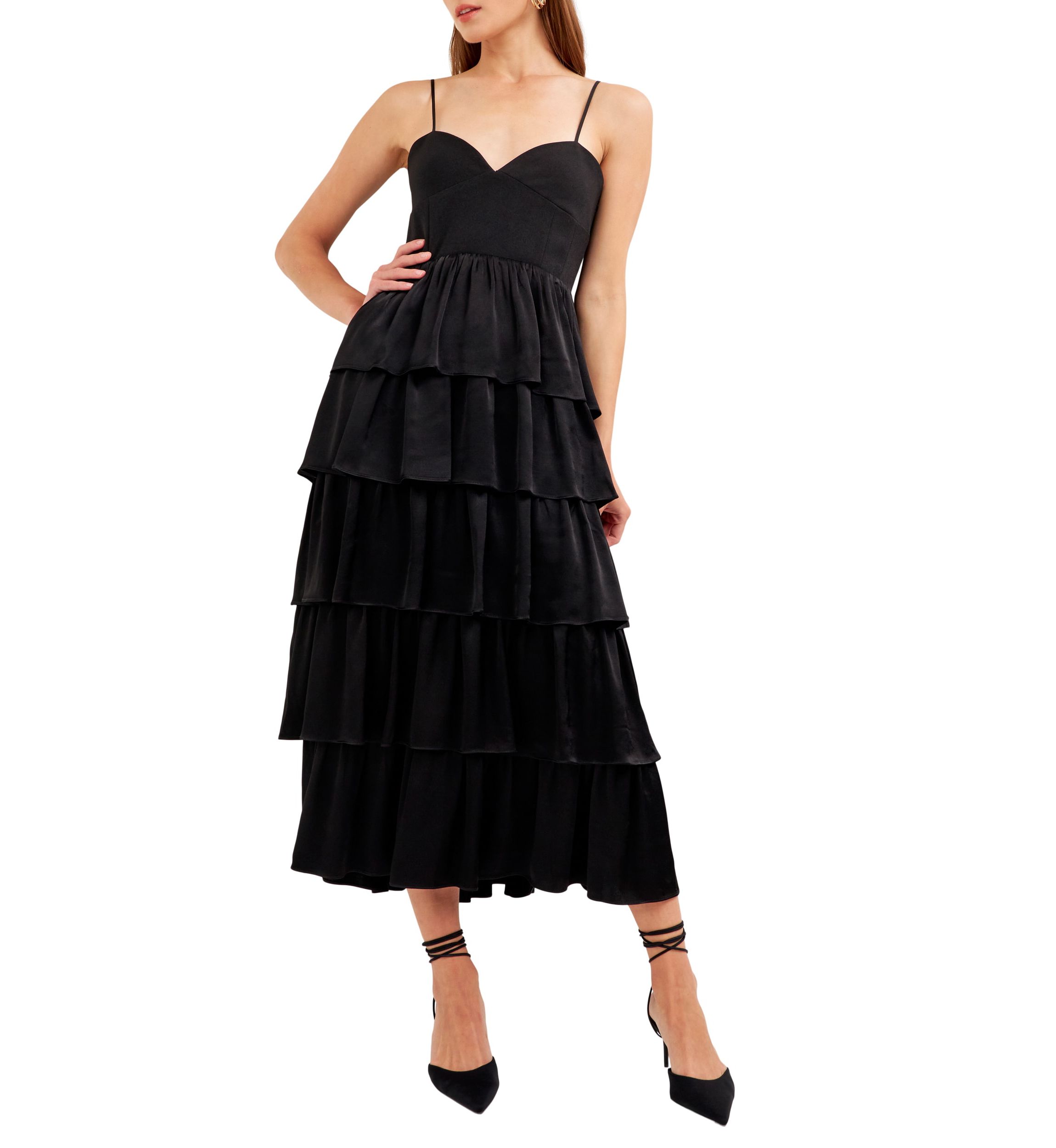 Mixed Media Maxi Dress