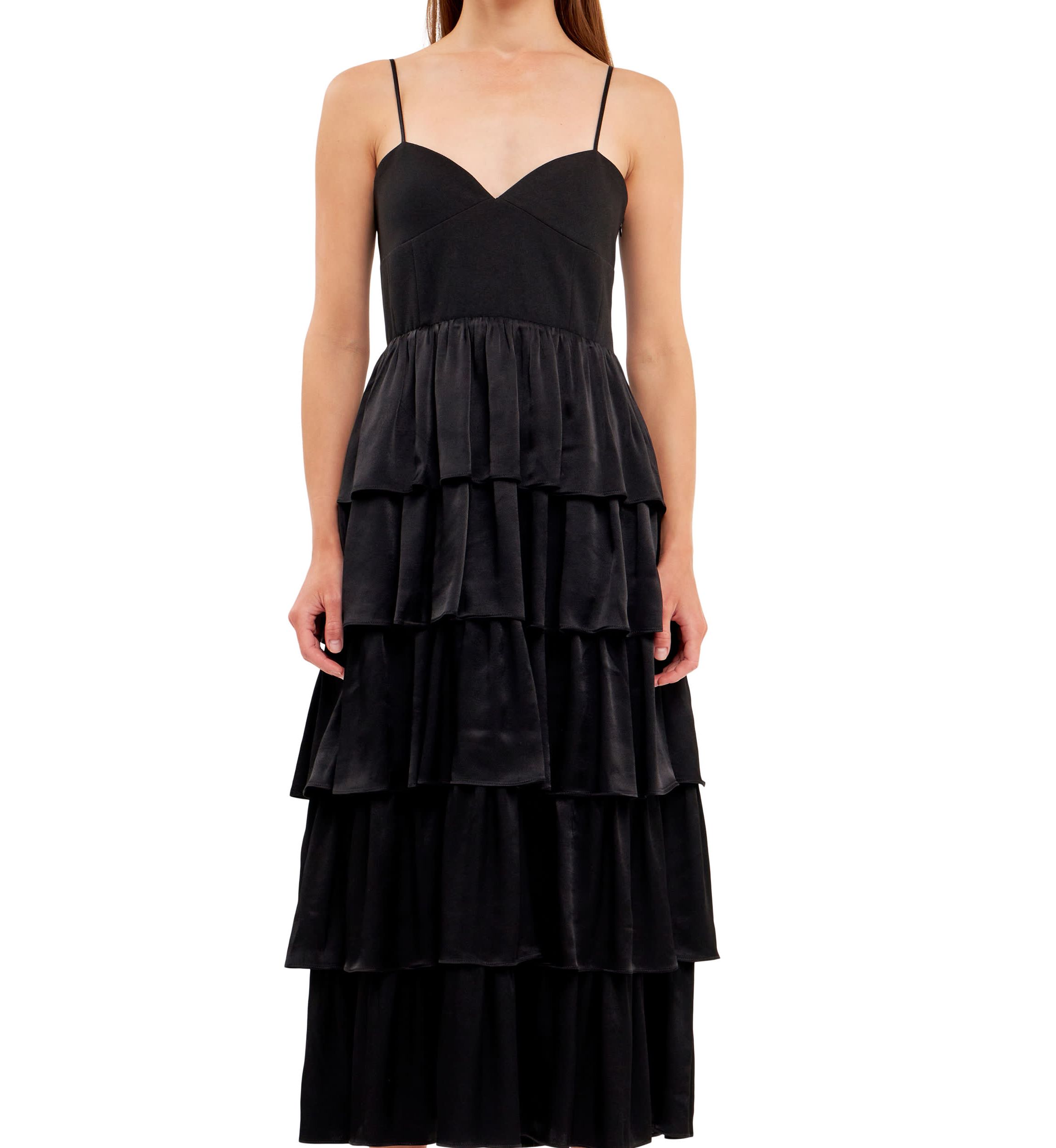 Mixed Media Maxi Dress