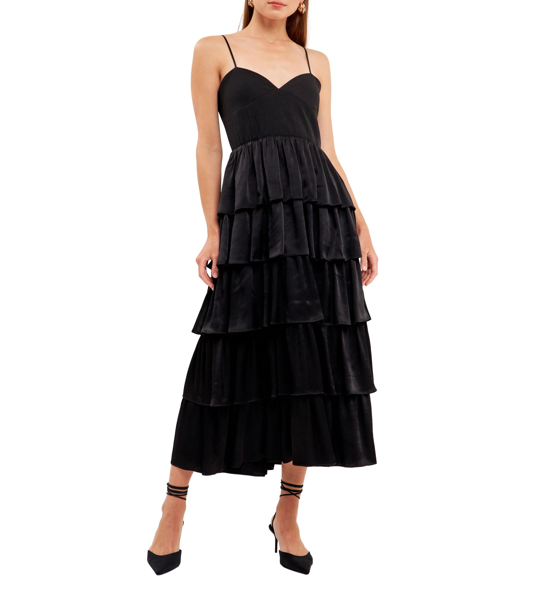 Mixed Media Maxi Dress