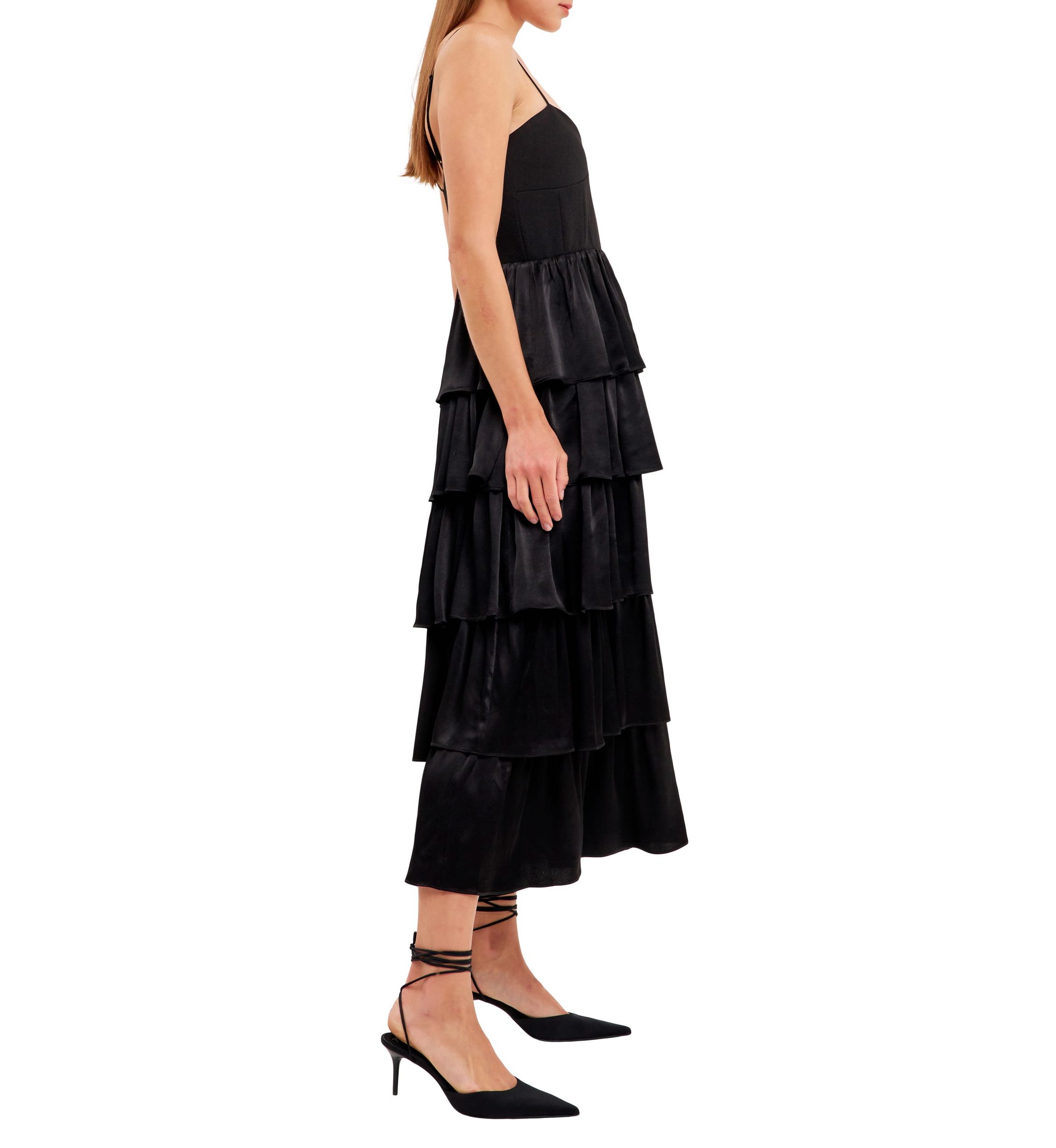 Mixed Media Maxi Dress