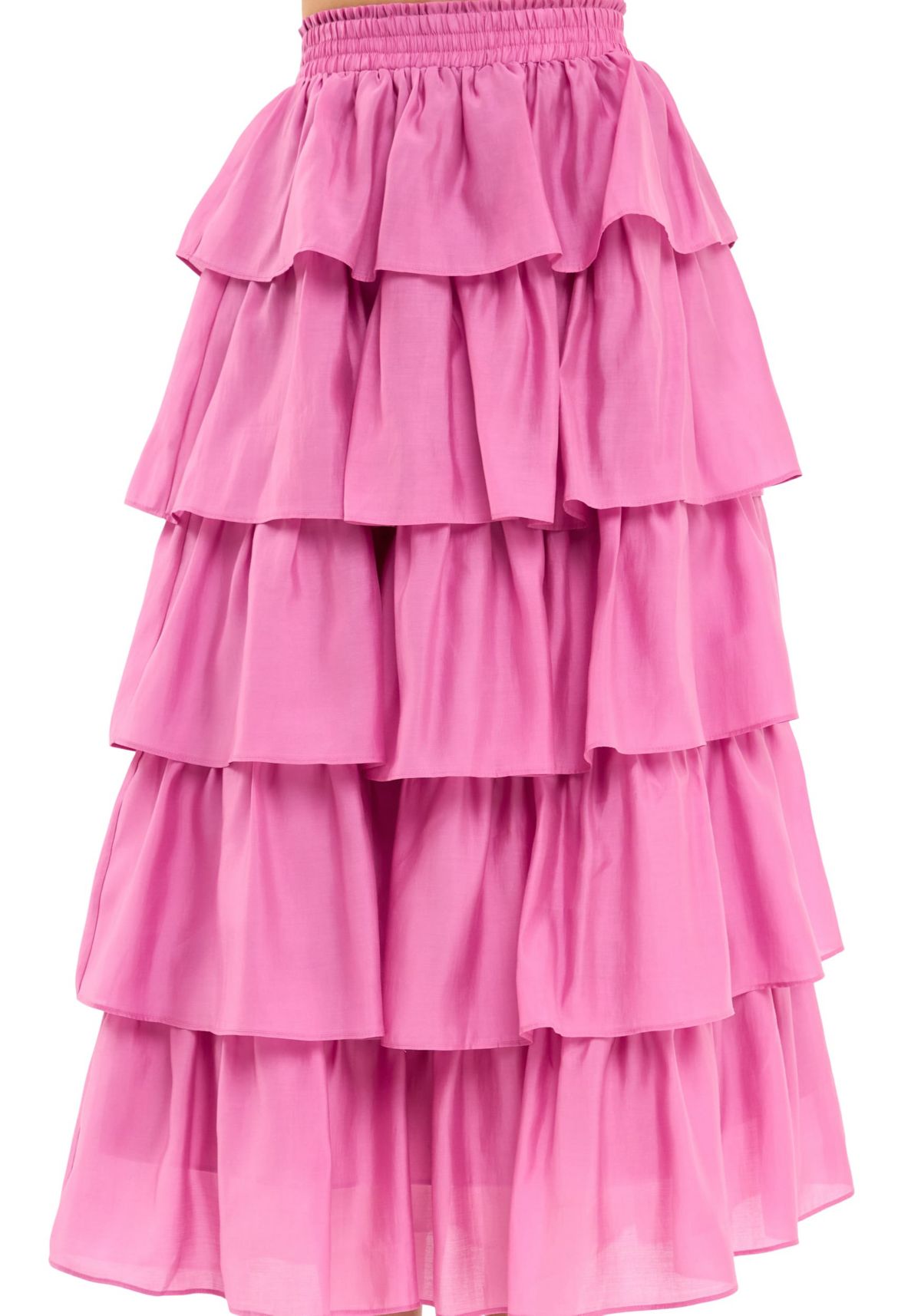 Tiered Midi Skirt