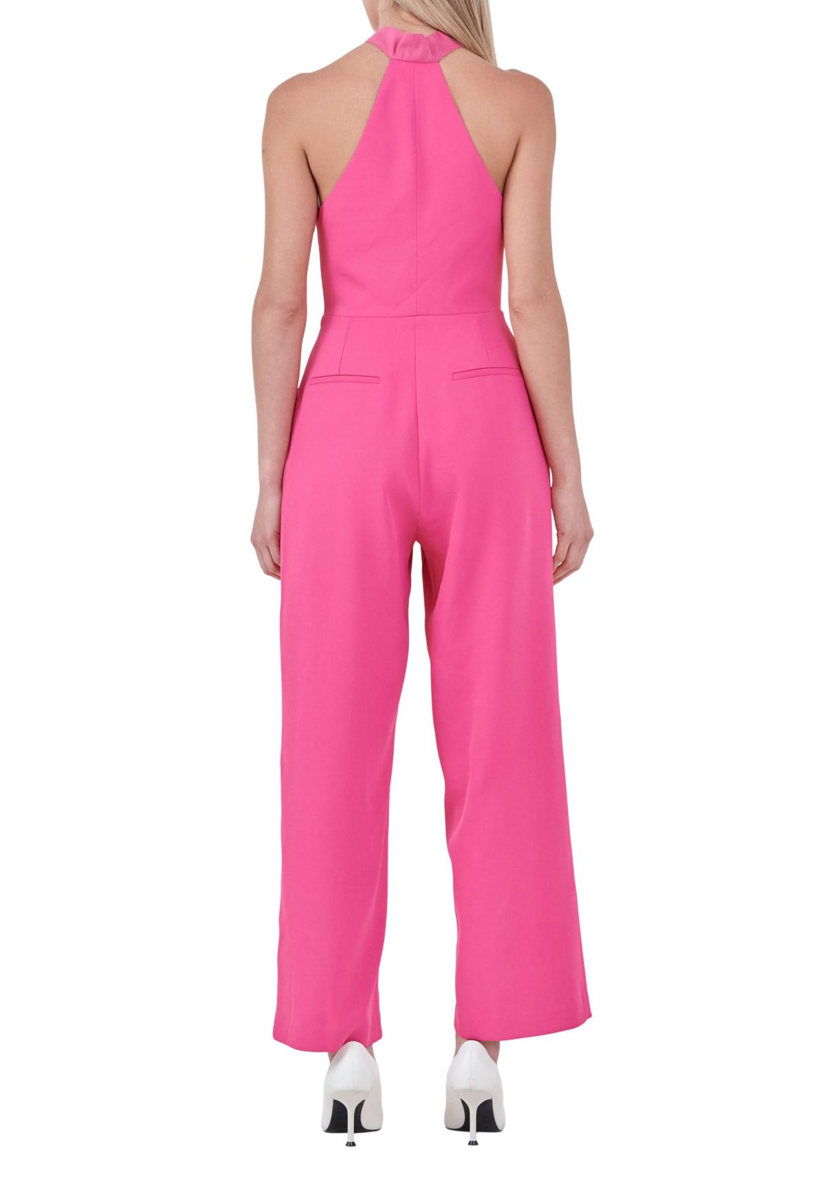 Front Tie Strapless Jumpsuit