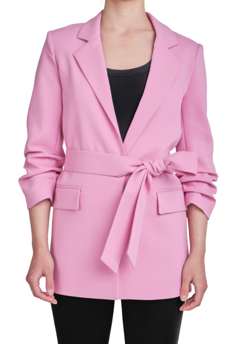 Sleeve Cinched 3/4 Blazer