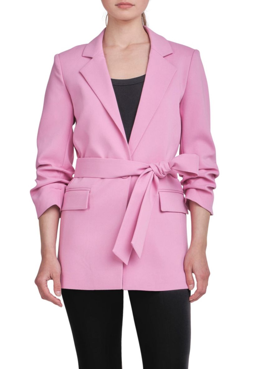 Sleeve Cinched 3/4 Blazer