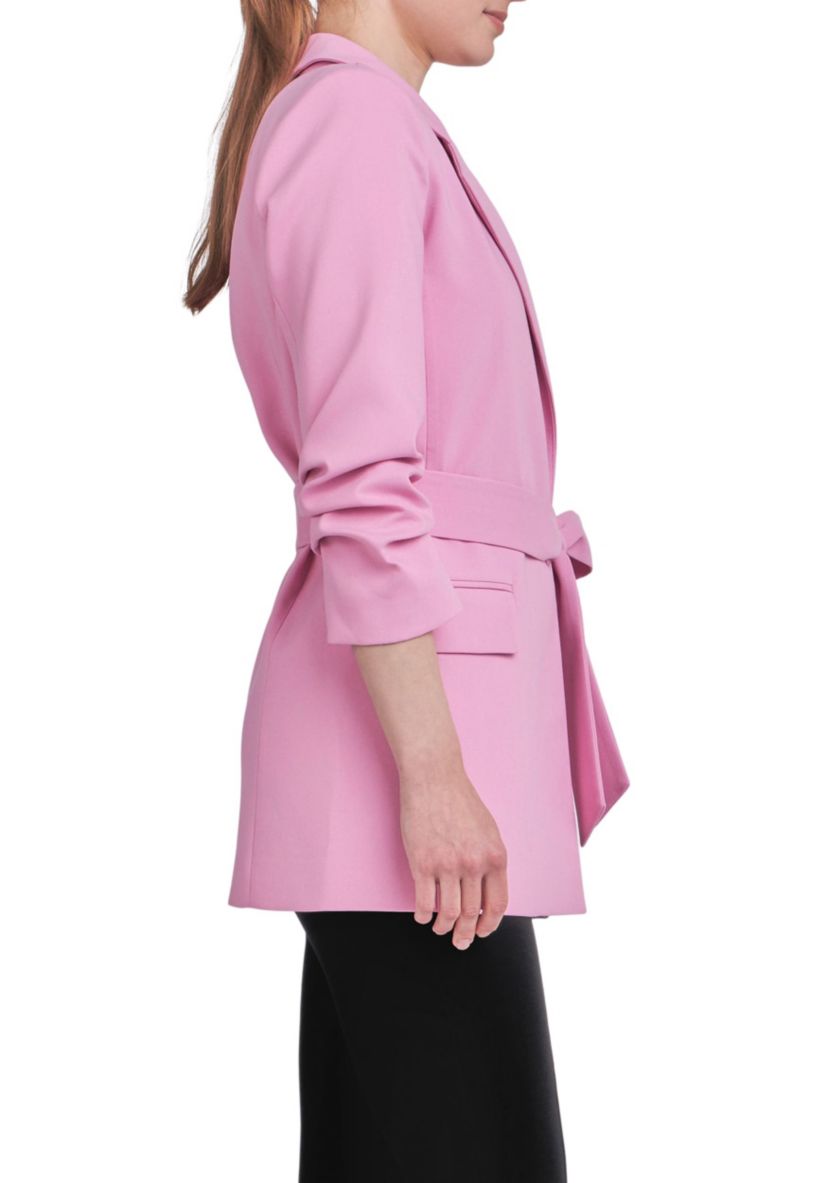 Sleeve Cinched 3/4 Blazer