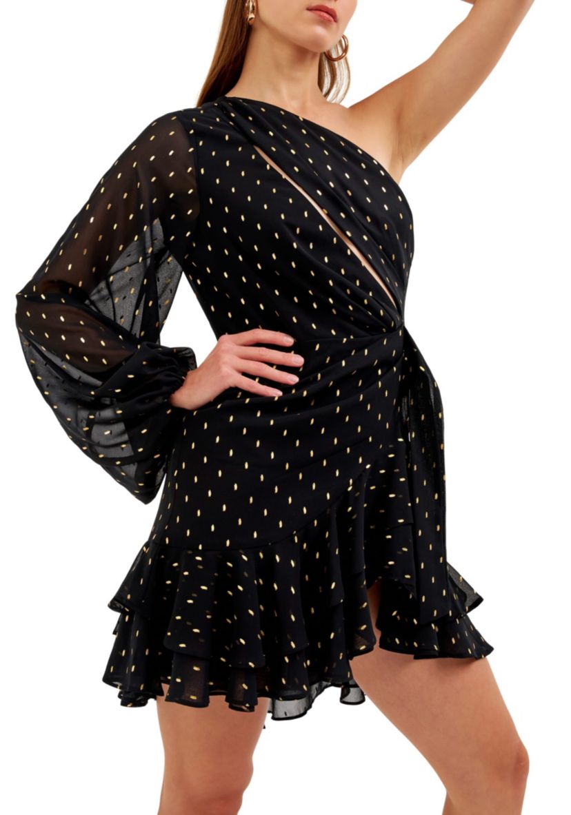One Shoulder Mini Dress