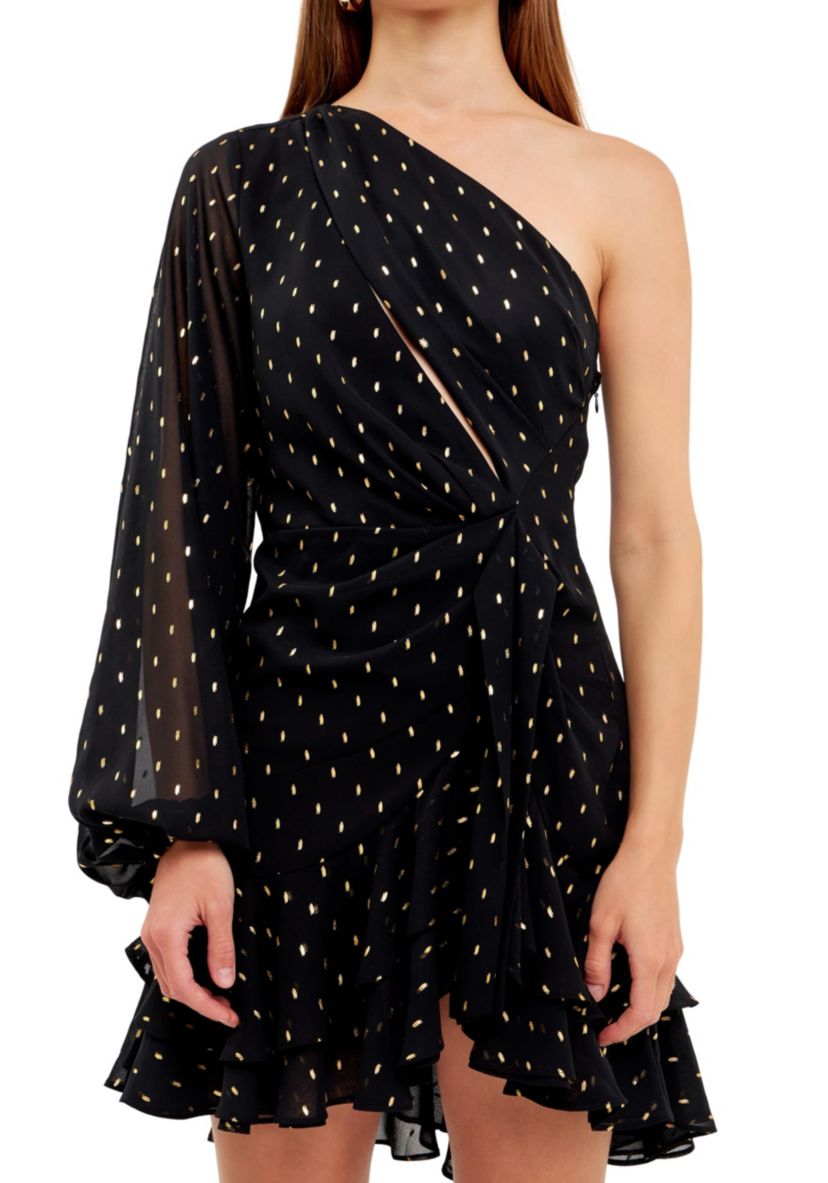 One Shoulder Mini Dress