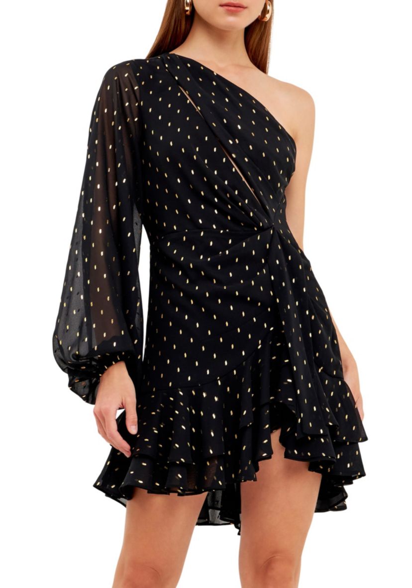 One Shoulder Mini Dress