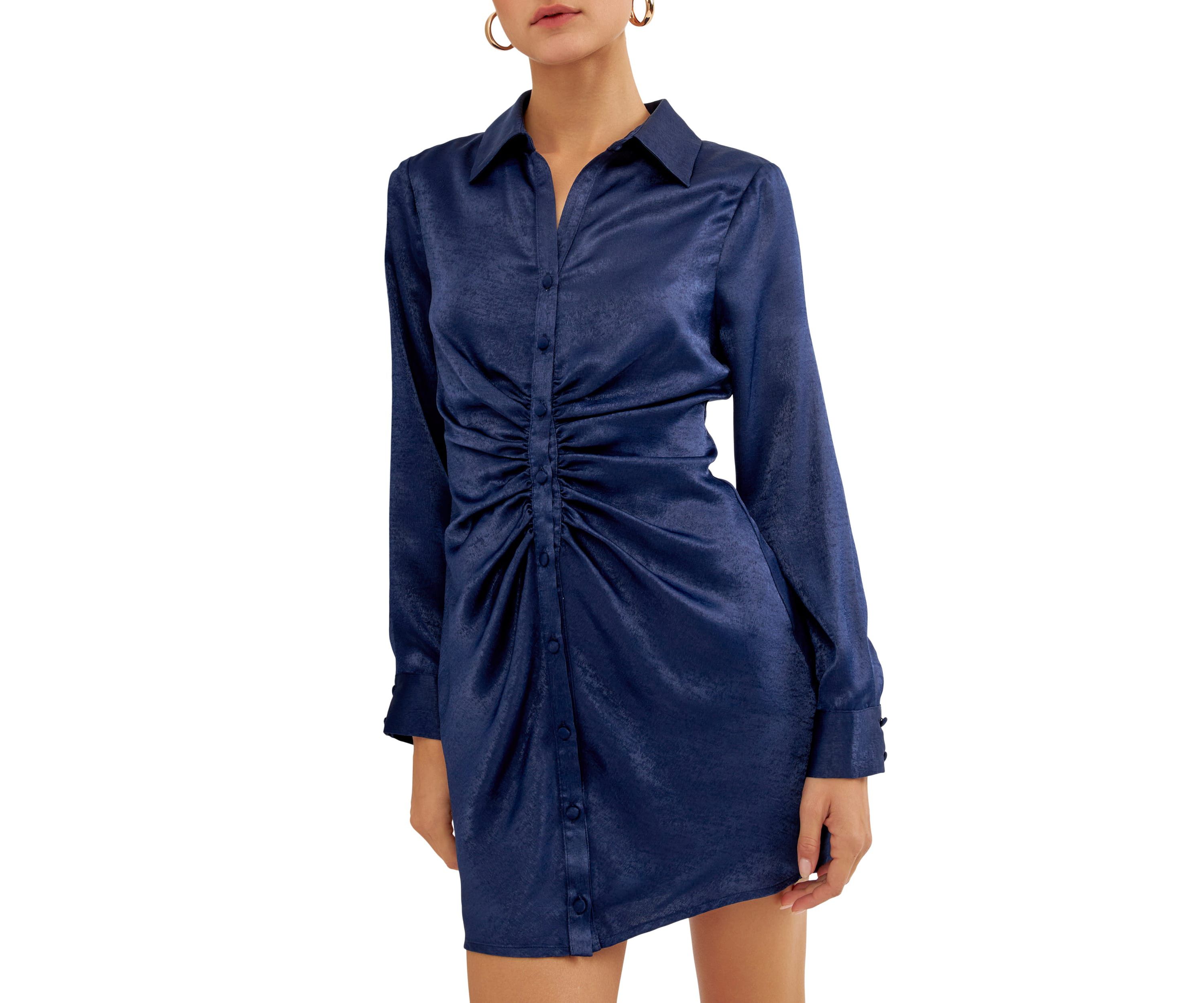 Satin Front Cinched Mini