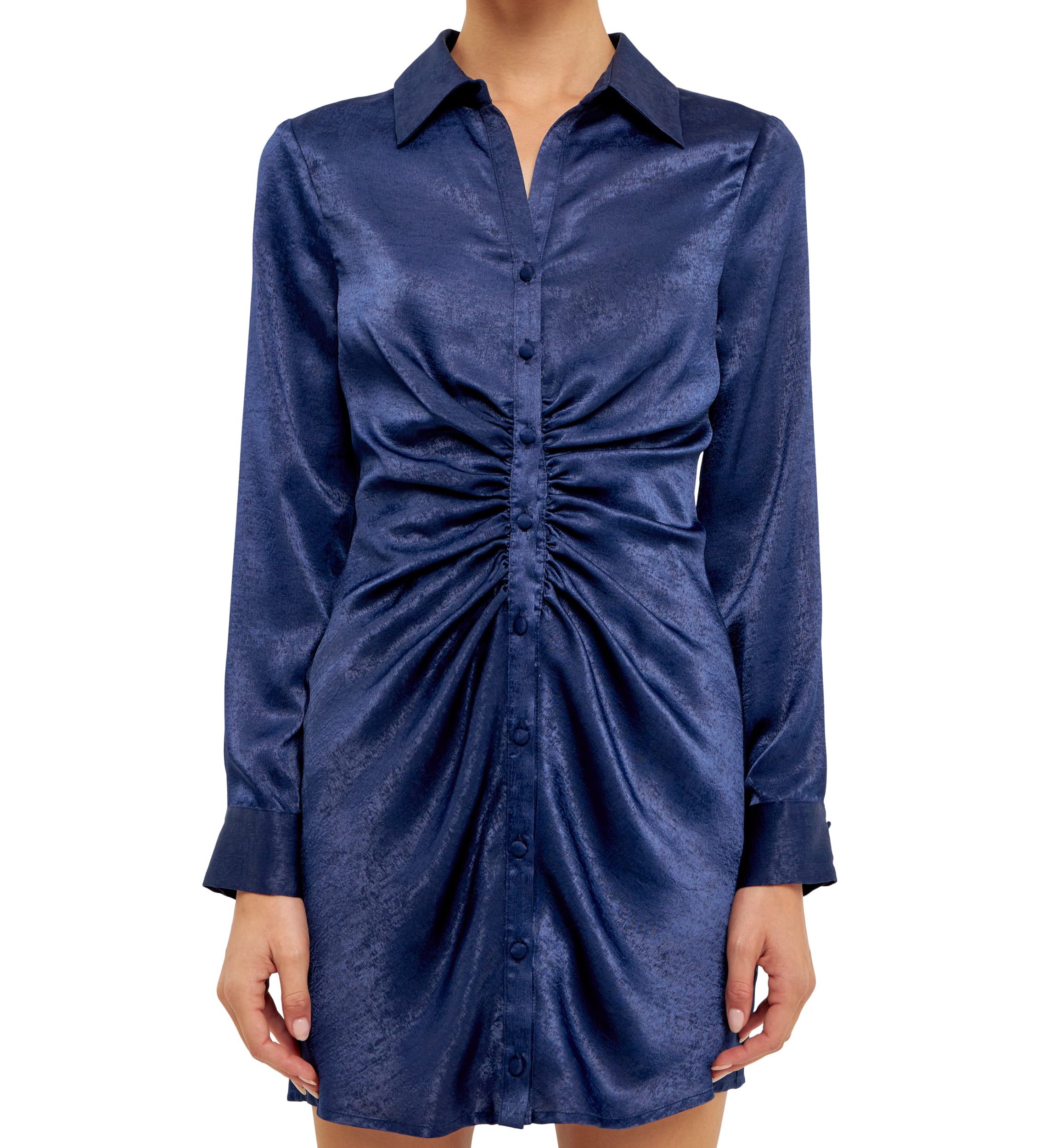 Satin Front Cinched Mini