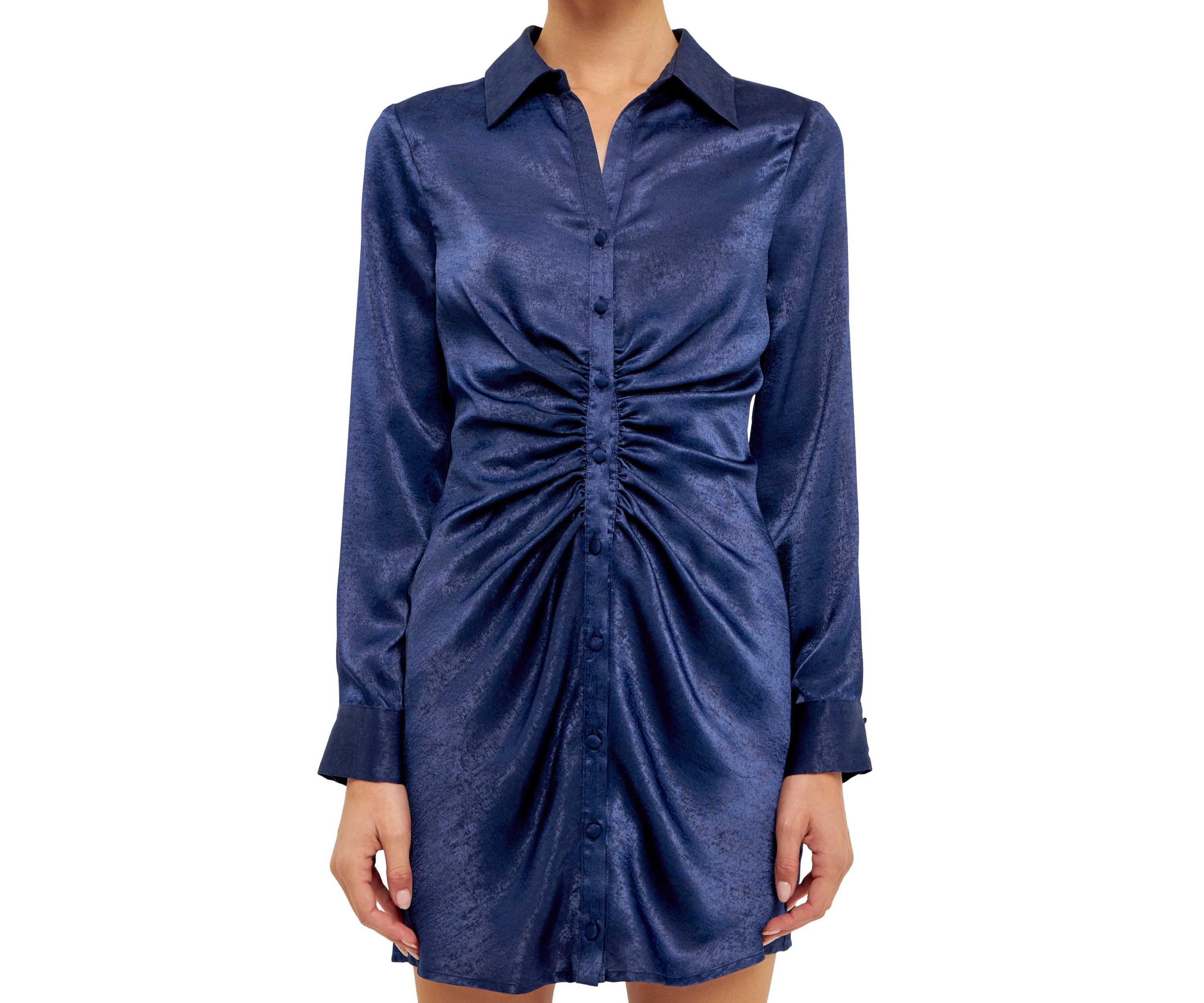 Satin Front Cinched Mini