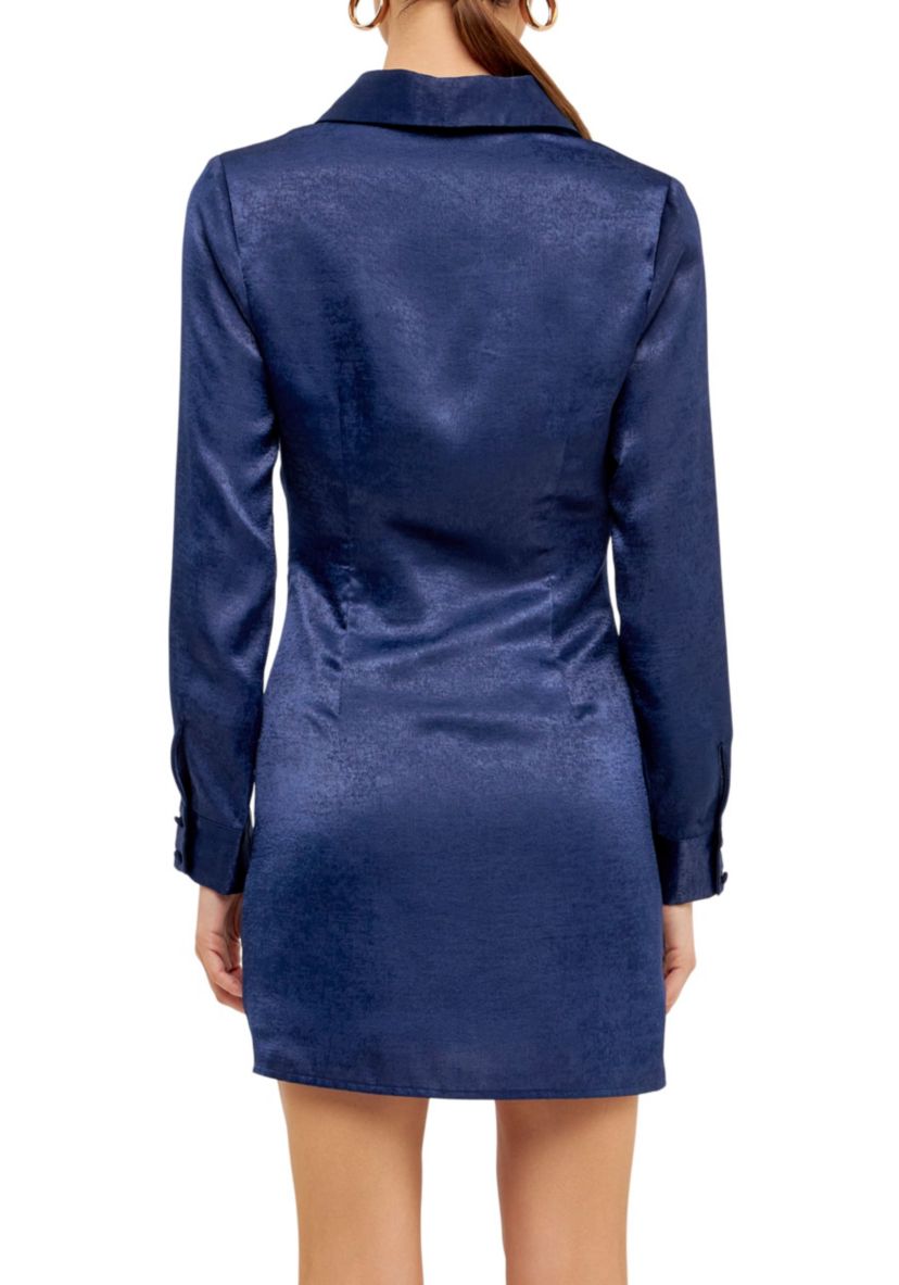 Satin Front Cinched Mini