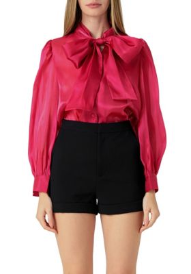 Endless Rose Women's Organza Blouse Top