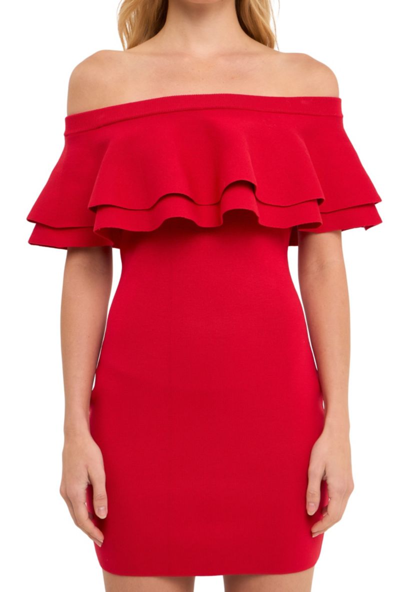 Off-The-Shoulder Mini Dress