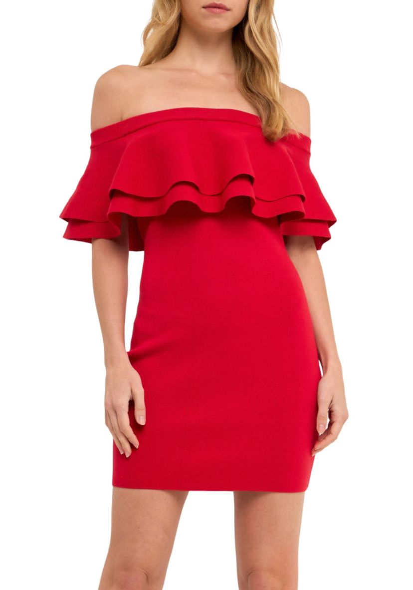 Off-The-Shoulder Mini Dress