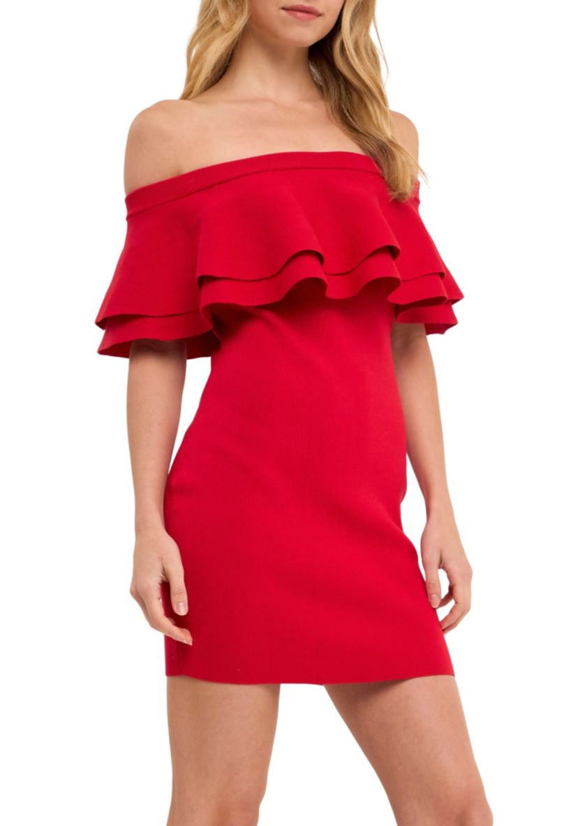 Off-The-Shoulder Mini Dress
