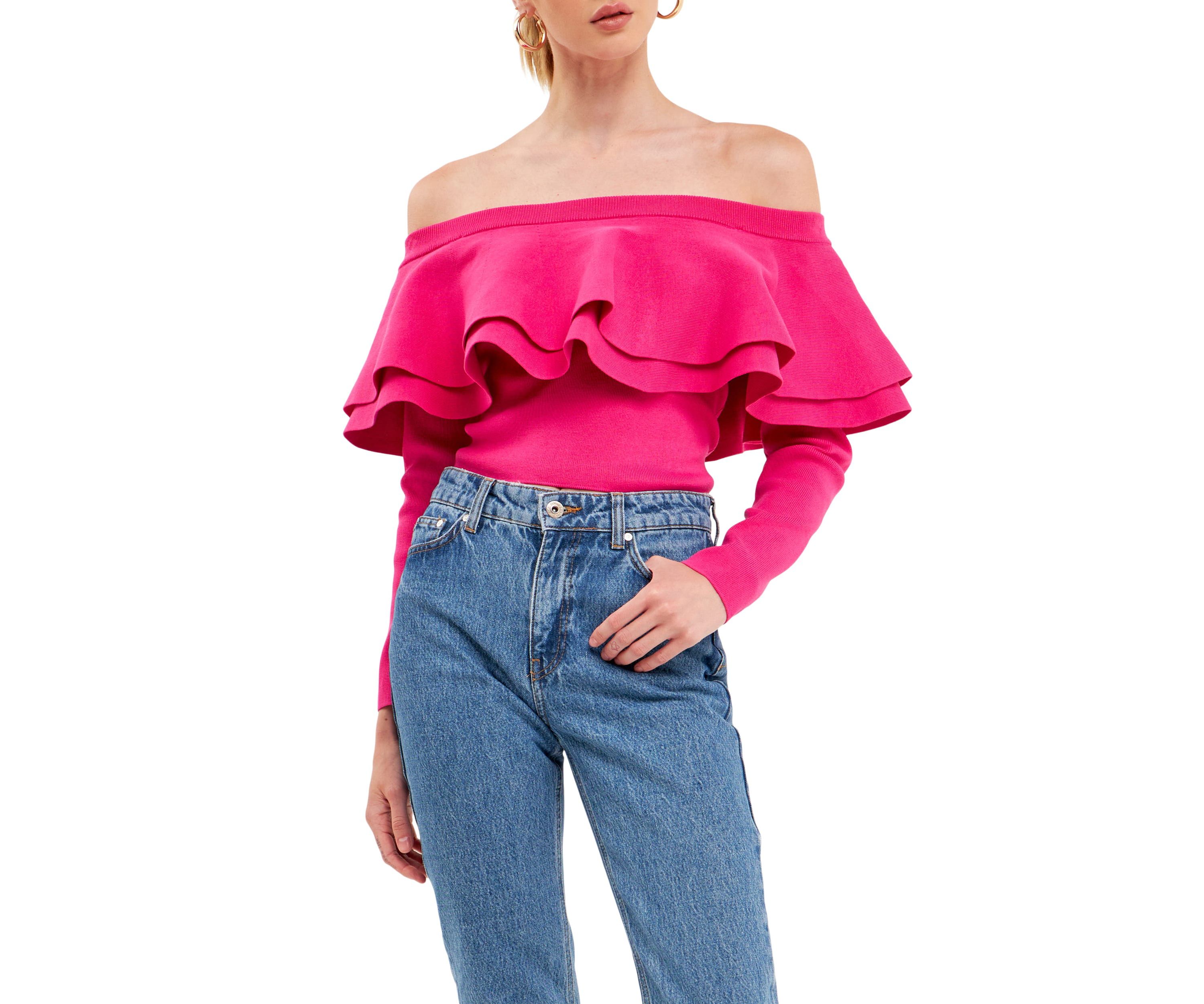 Off-The-Shoulder Knit Top