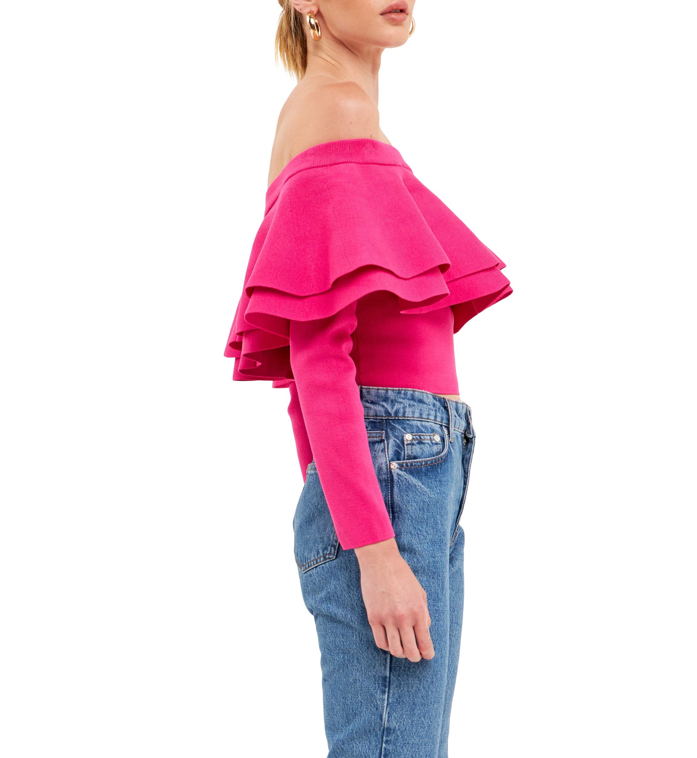 Off-The-Shoulder Knit Top