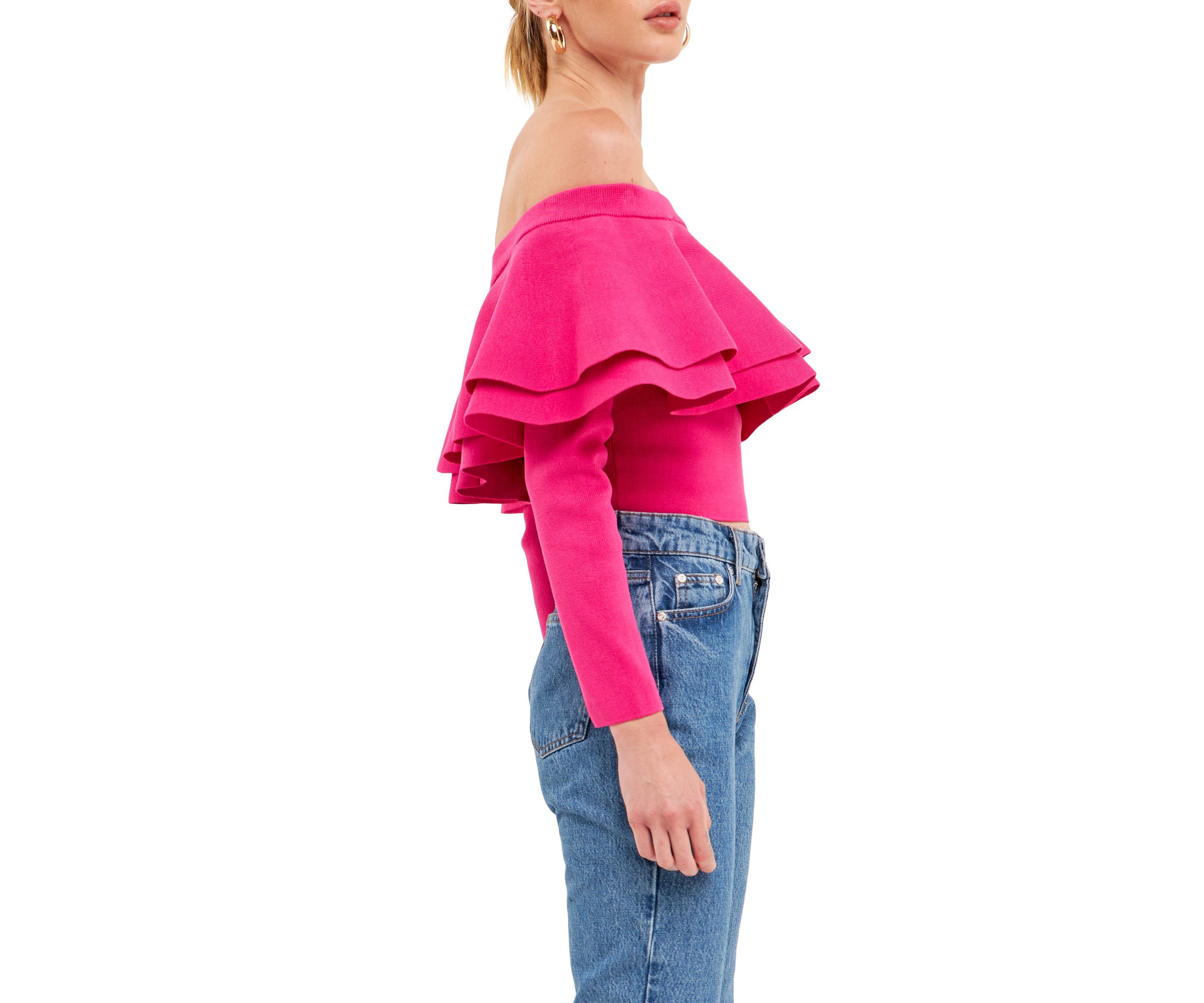 Off-The-Shoulder Knit Top