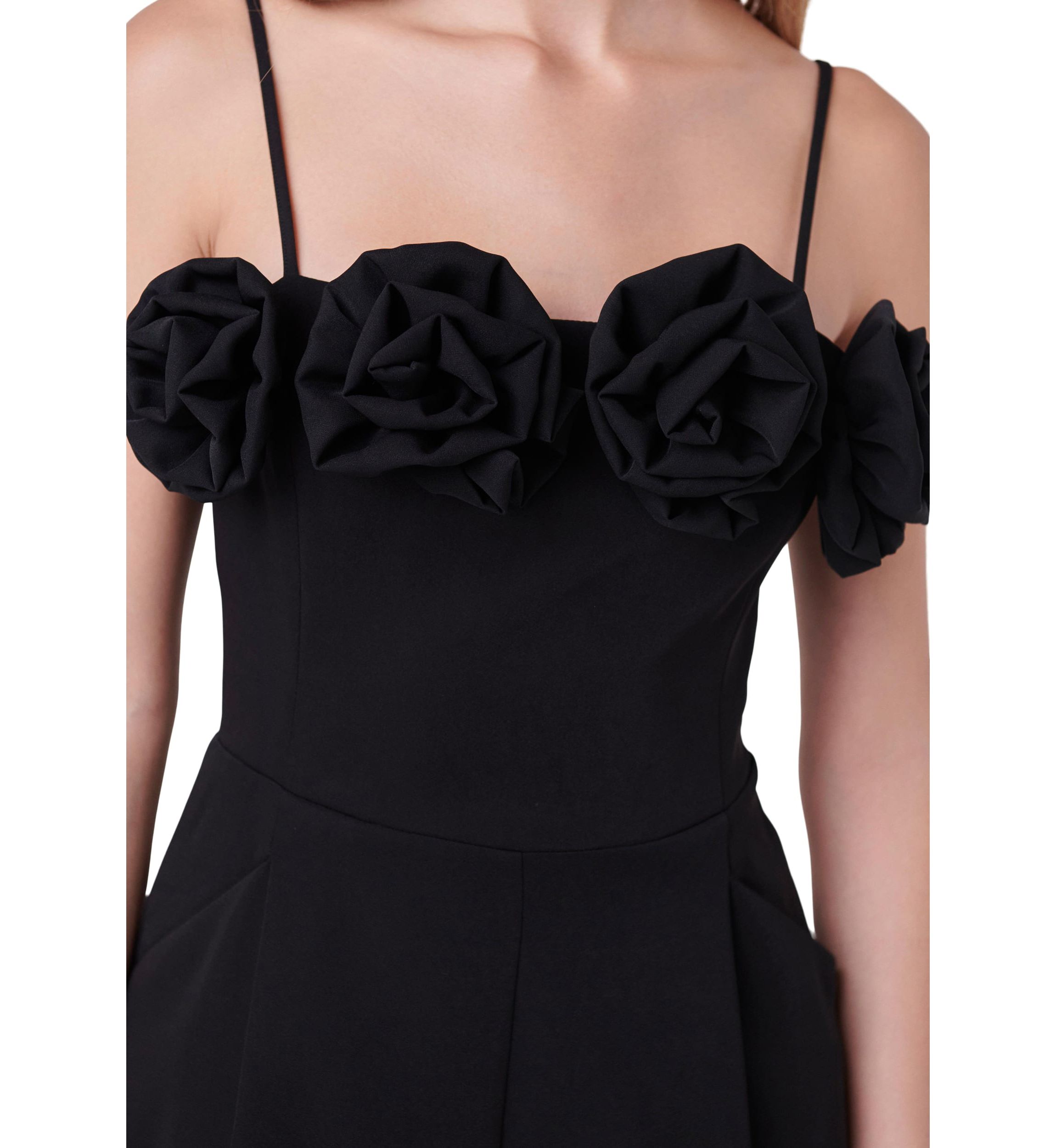 Flower Trim Jumpsuit
