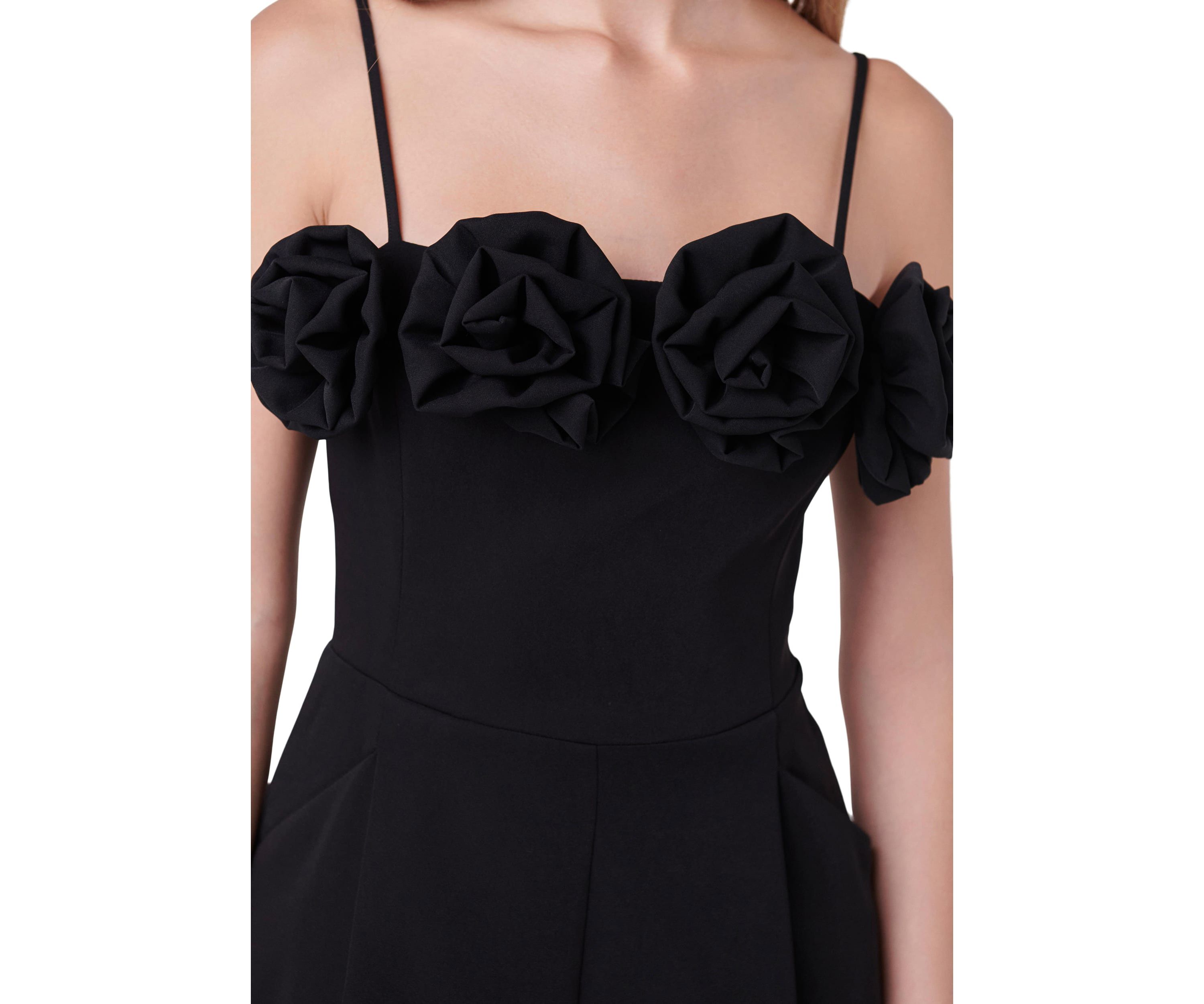 Flower Trim Jumpsuit