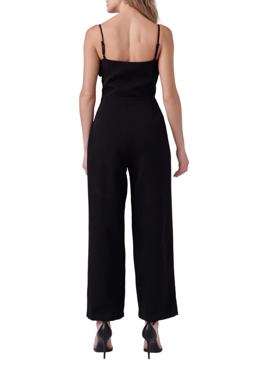 Flower Trim Jumpsuit
