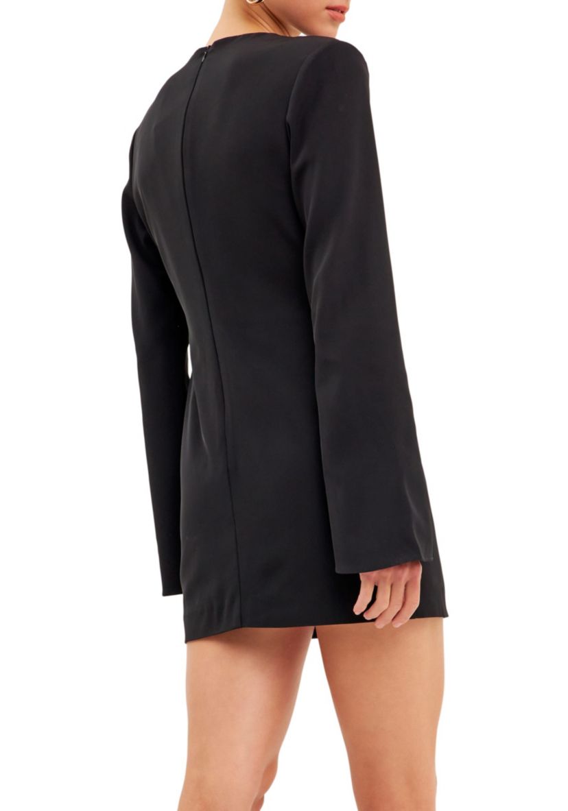 Crossover Straps Fitted Mini Dress