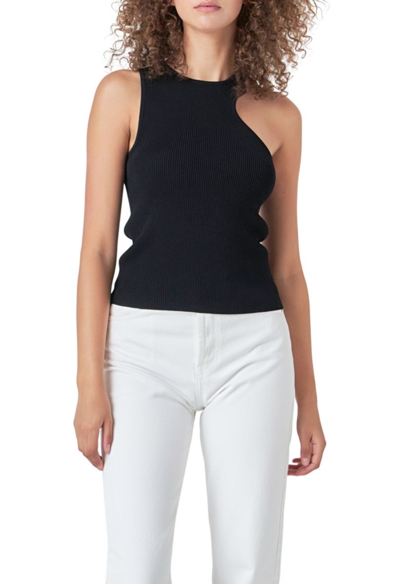 Cutout Knit Top