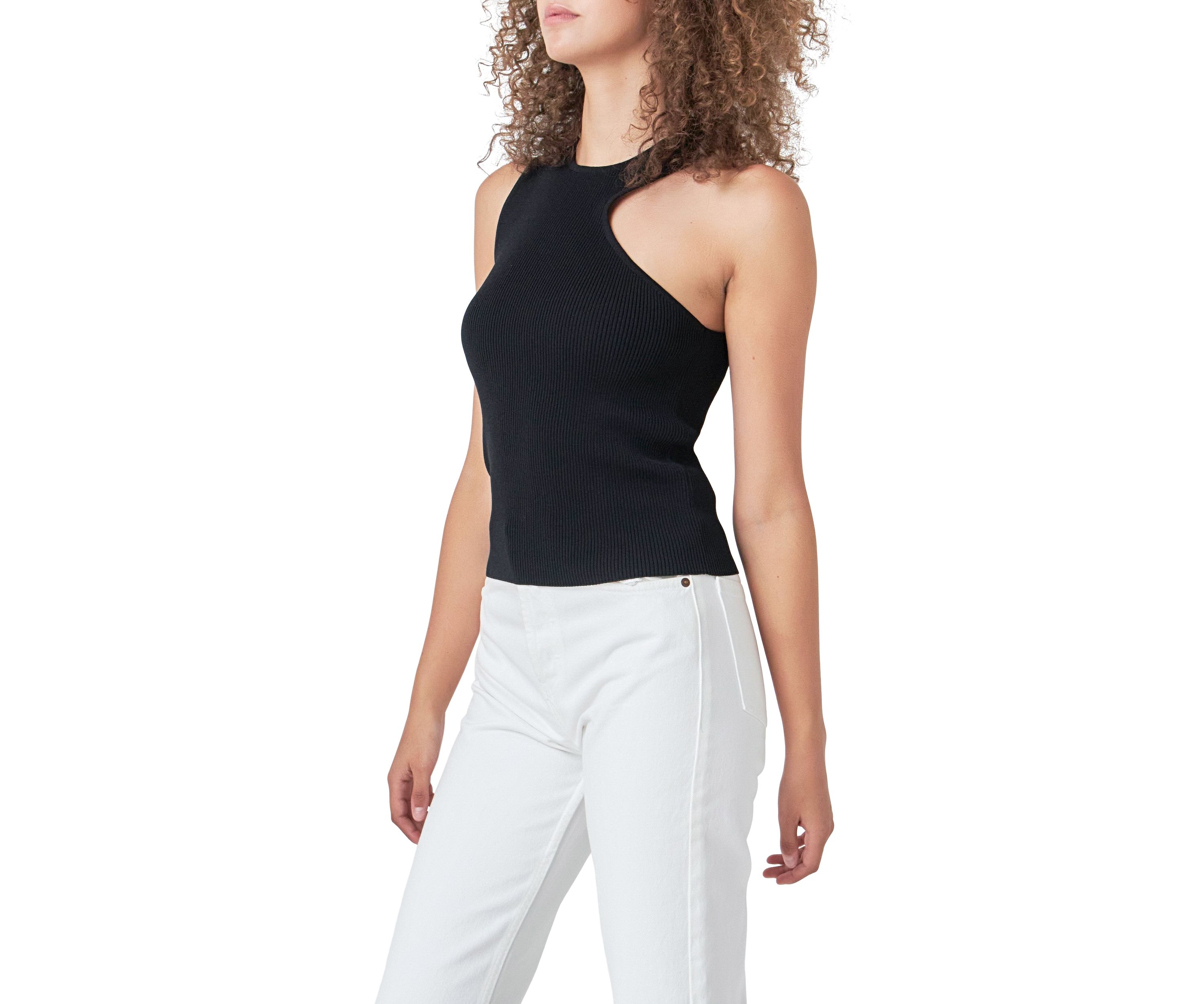 Cutout Knit Top