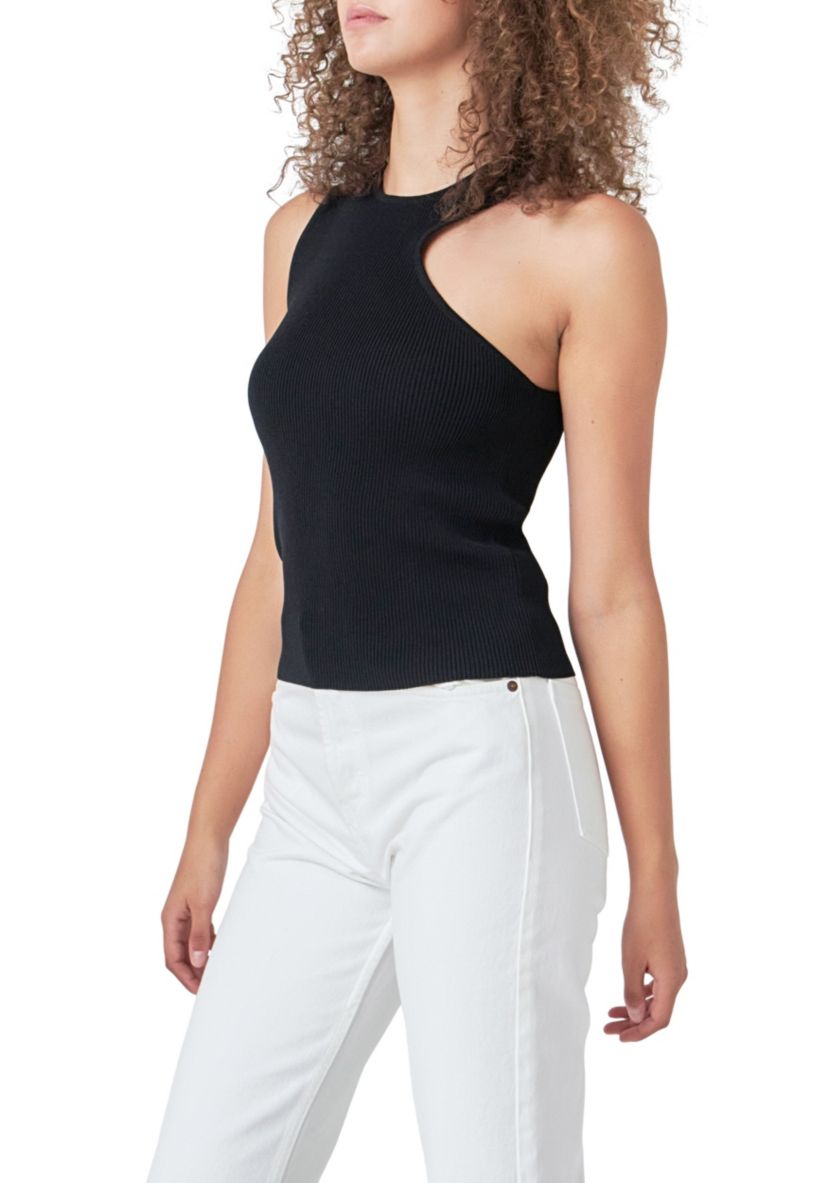 Cutout Knit Top